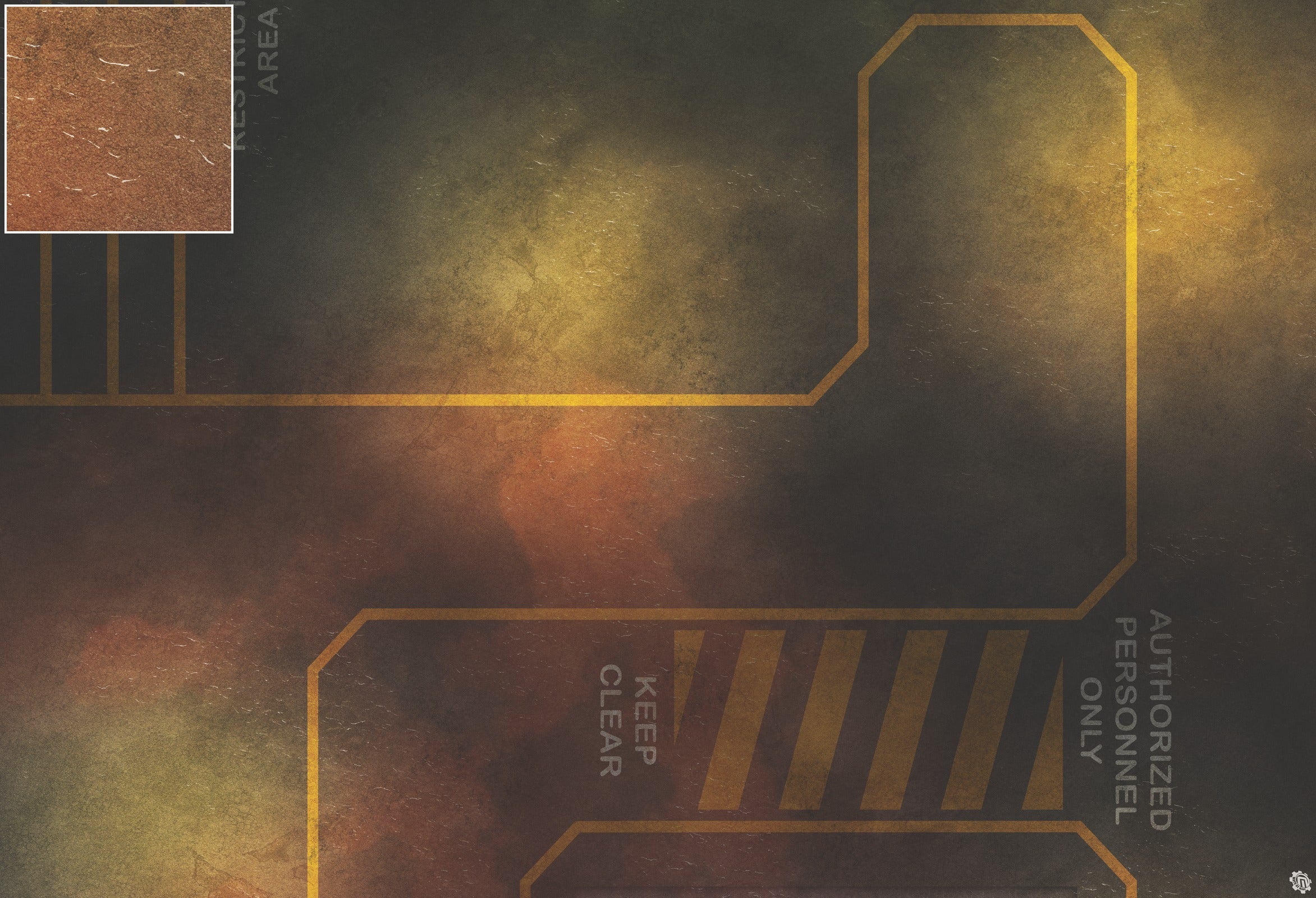 Mats by Mars: Restricted Zone Tabletop Wargaming Play Mat