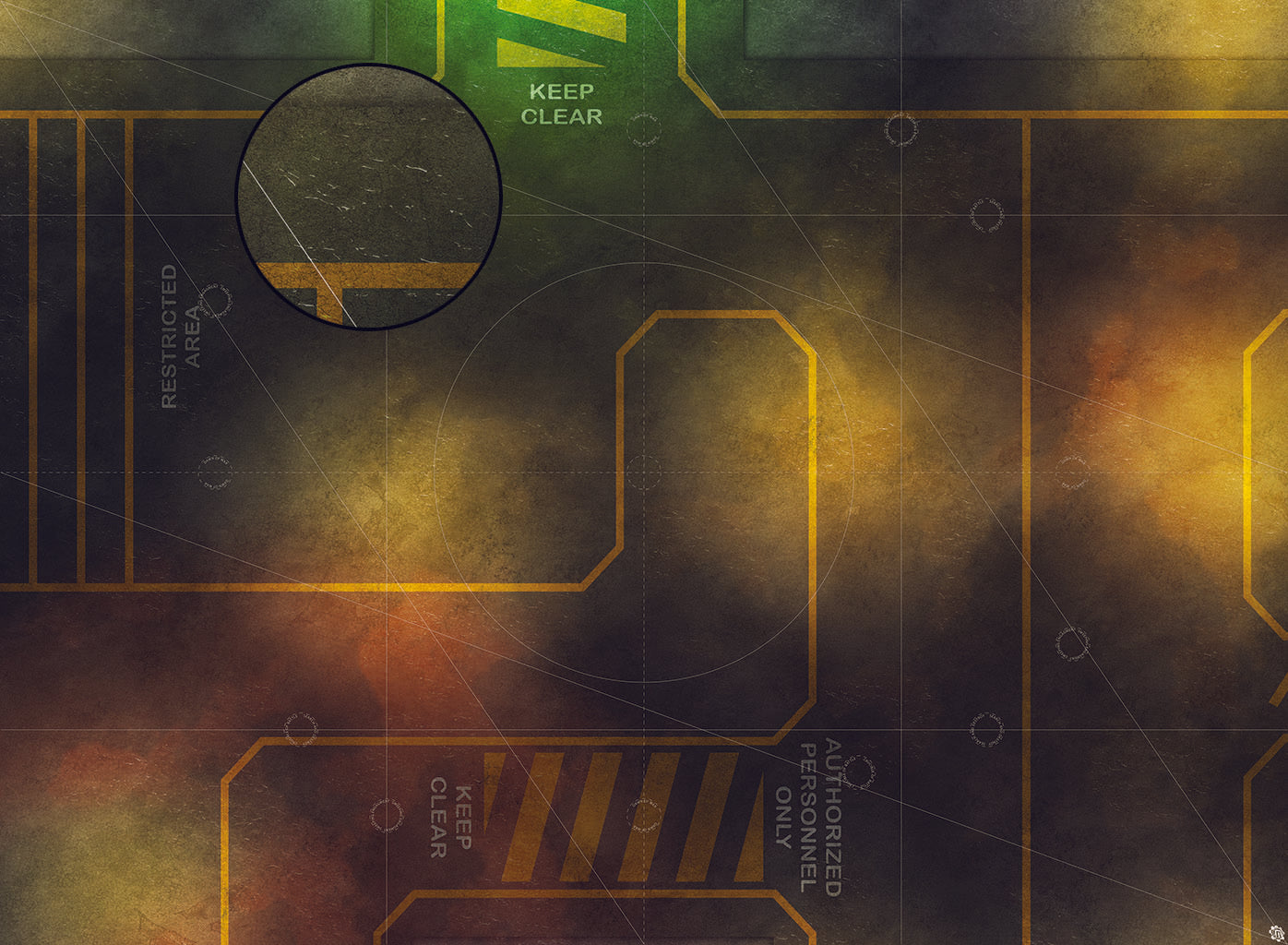 Mats by Mars: Restricted Zone Tabletop Wargaming Play Mat