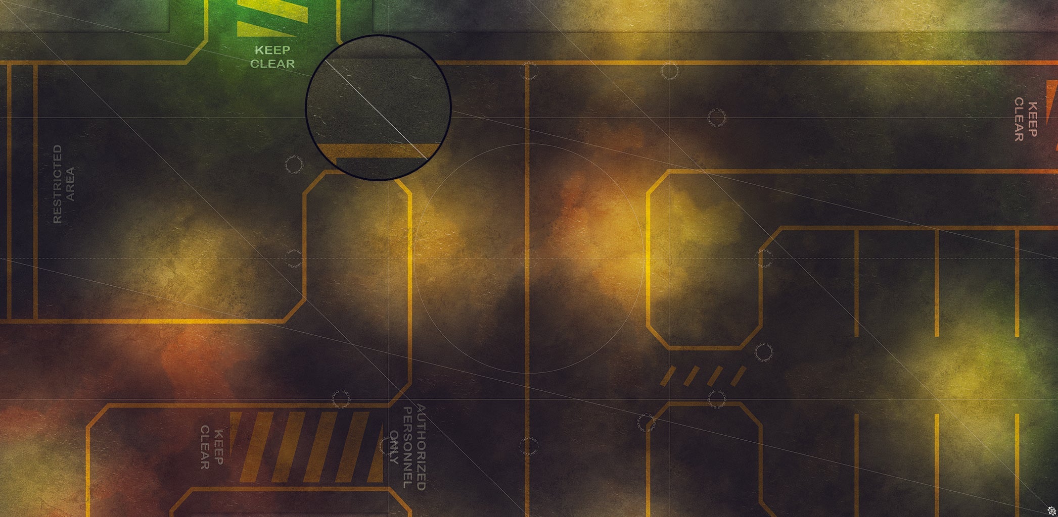 Mats by Mars: Restricted Zone Tabletop Wargaming Play Mat