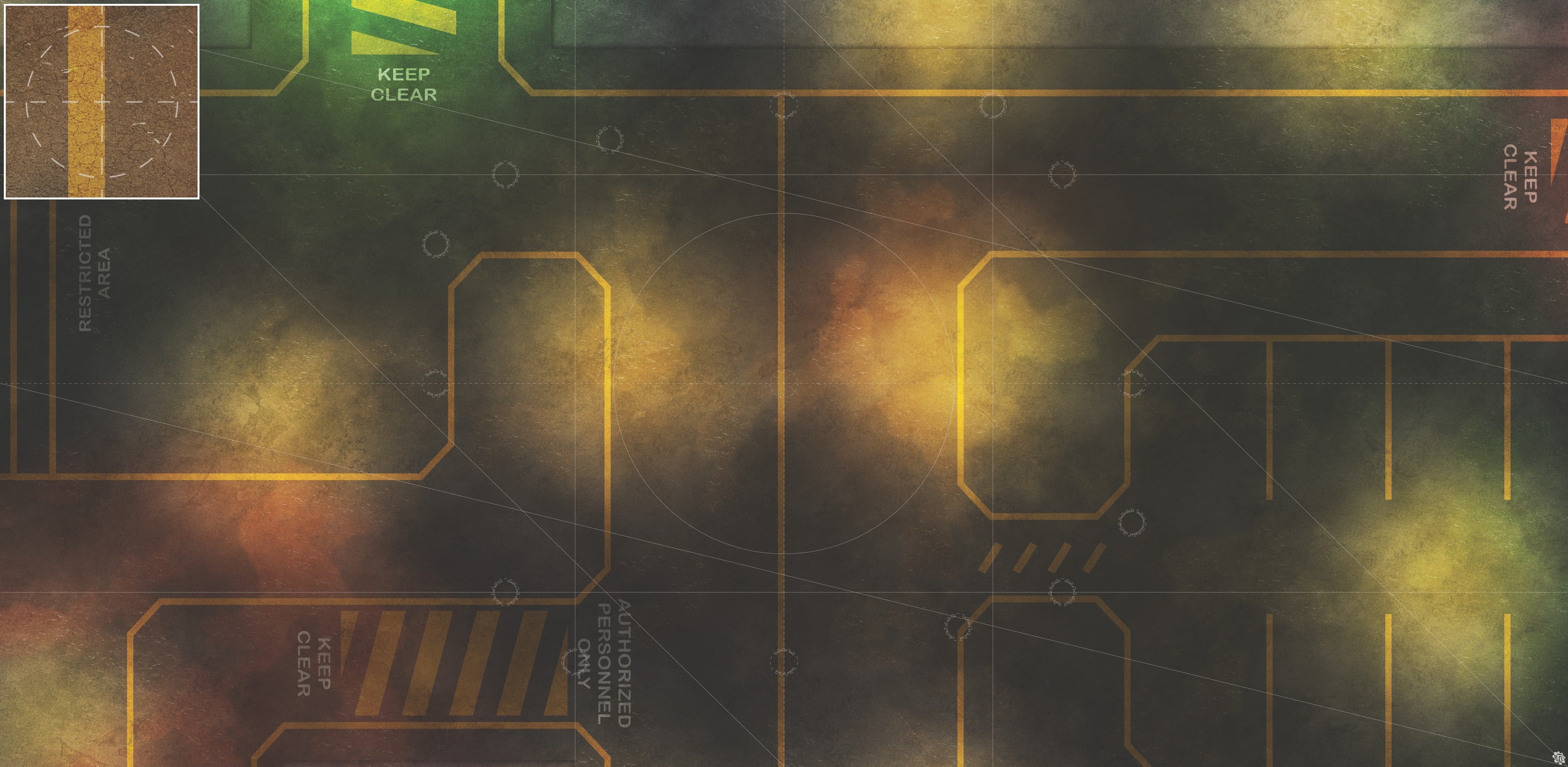 Mats by Mars: Restricted Zone Tabletop Wargaming Play Mat