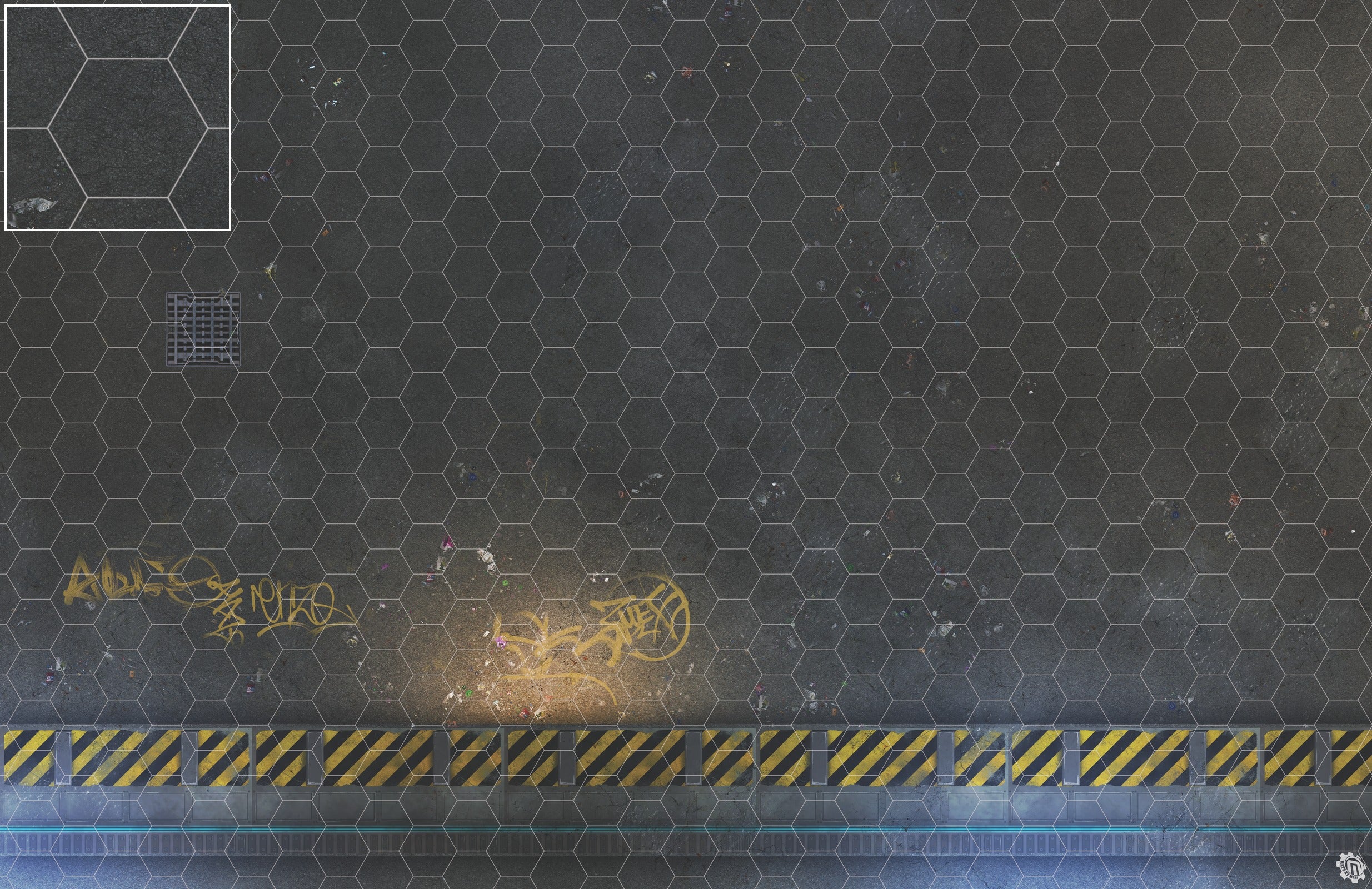 Mats by Mars: Loading Dock Lot Tabletop Wargaming Play Mat