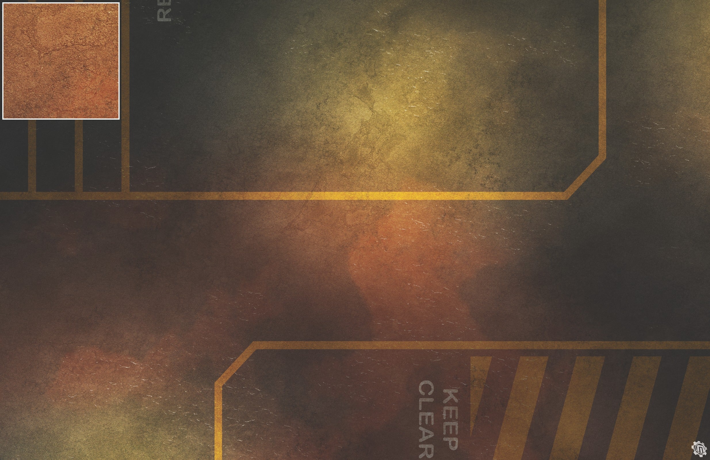 Mats by Mars: Restricted Zone Tabletop Wargaming Play Mat