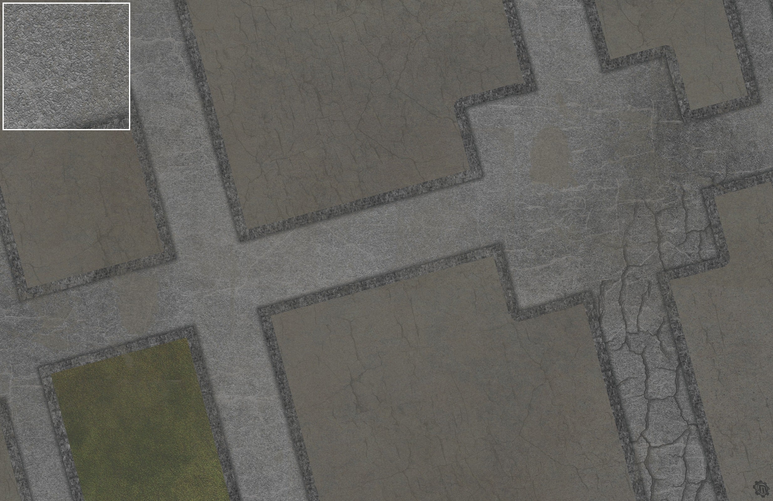 Streets of Conflict 8mm scale Tabletop Wargaming Play Mat