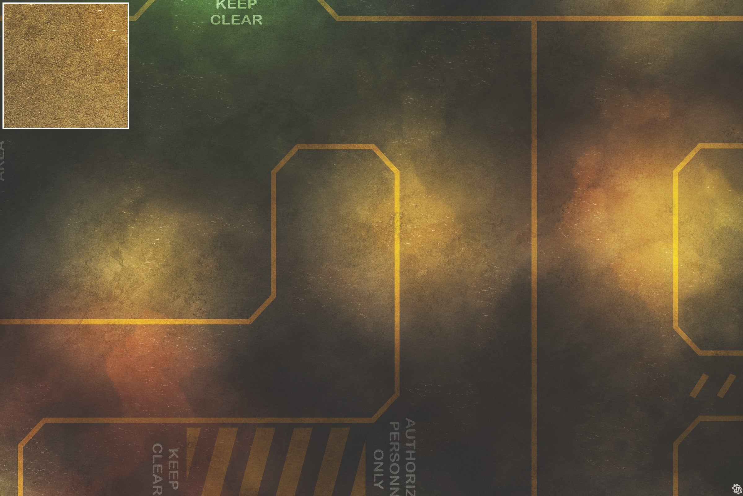Mats by Mars: Restricted Zone Tabletop Wargaming Play Mat