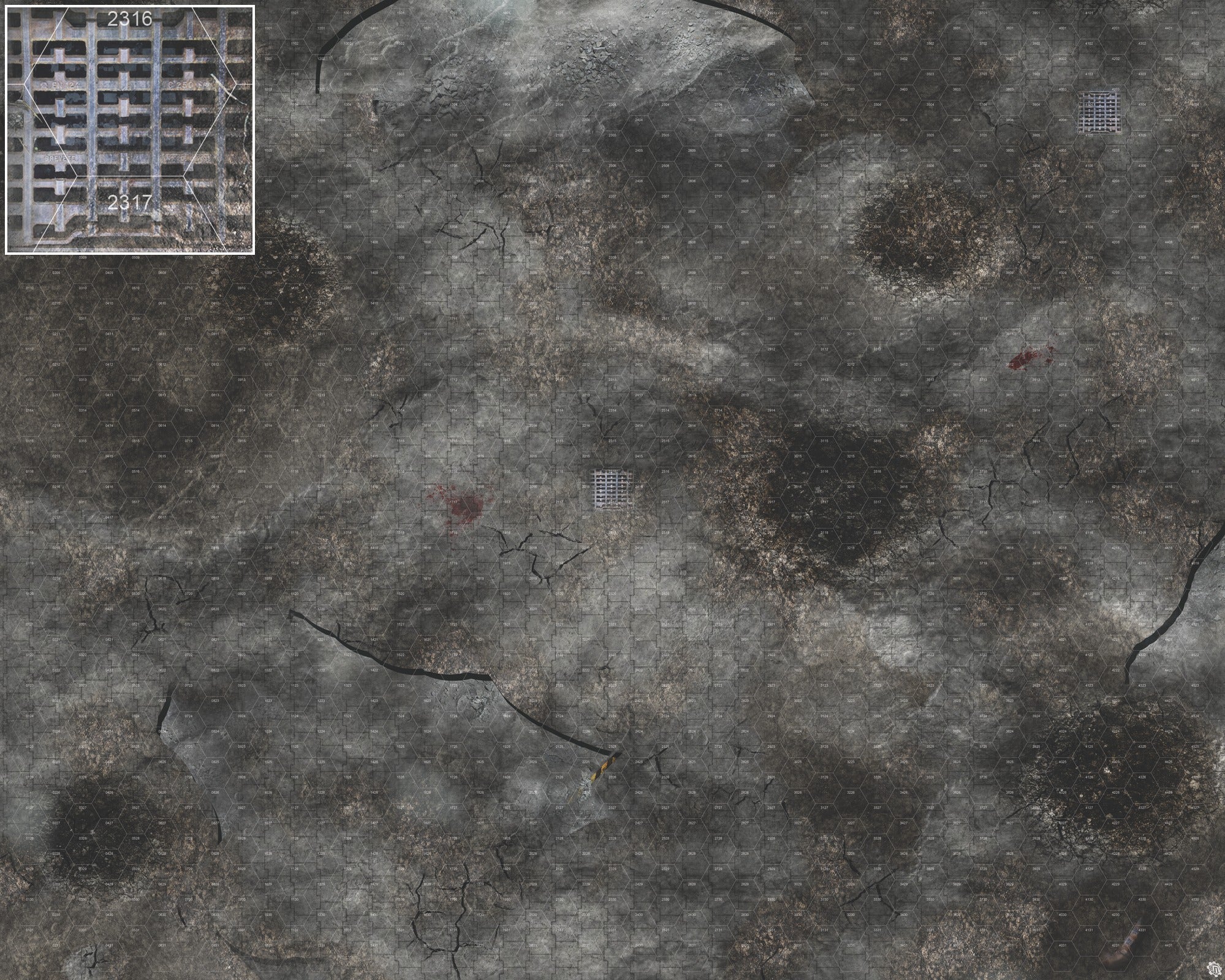 Mats by Mars: Urban Strike Tabletop Wargaming Play Mat