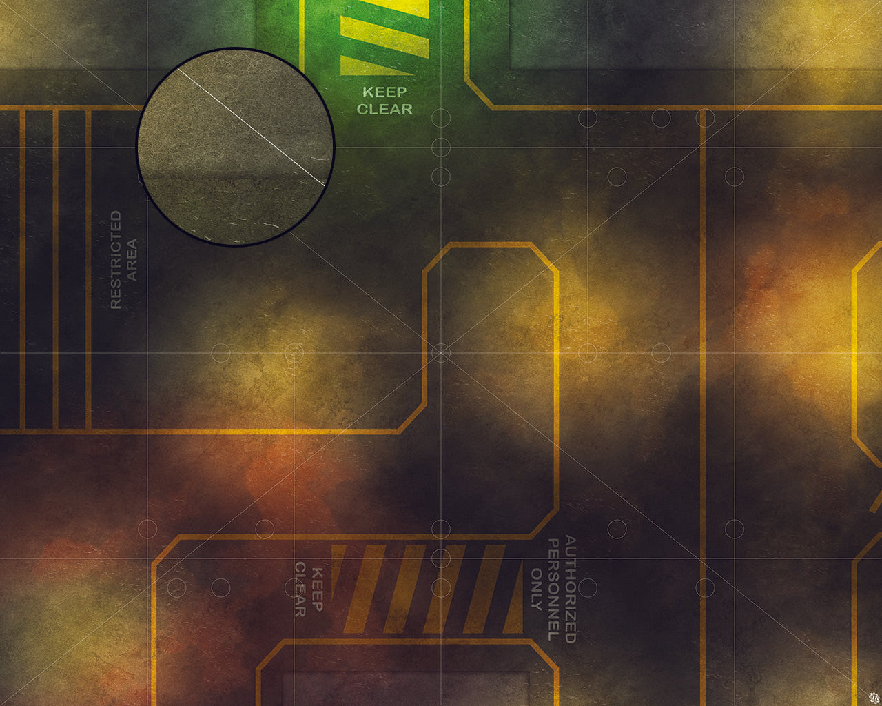 Mats by Mars: Restricted Zone Tabletop Wargaming Play Mat