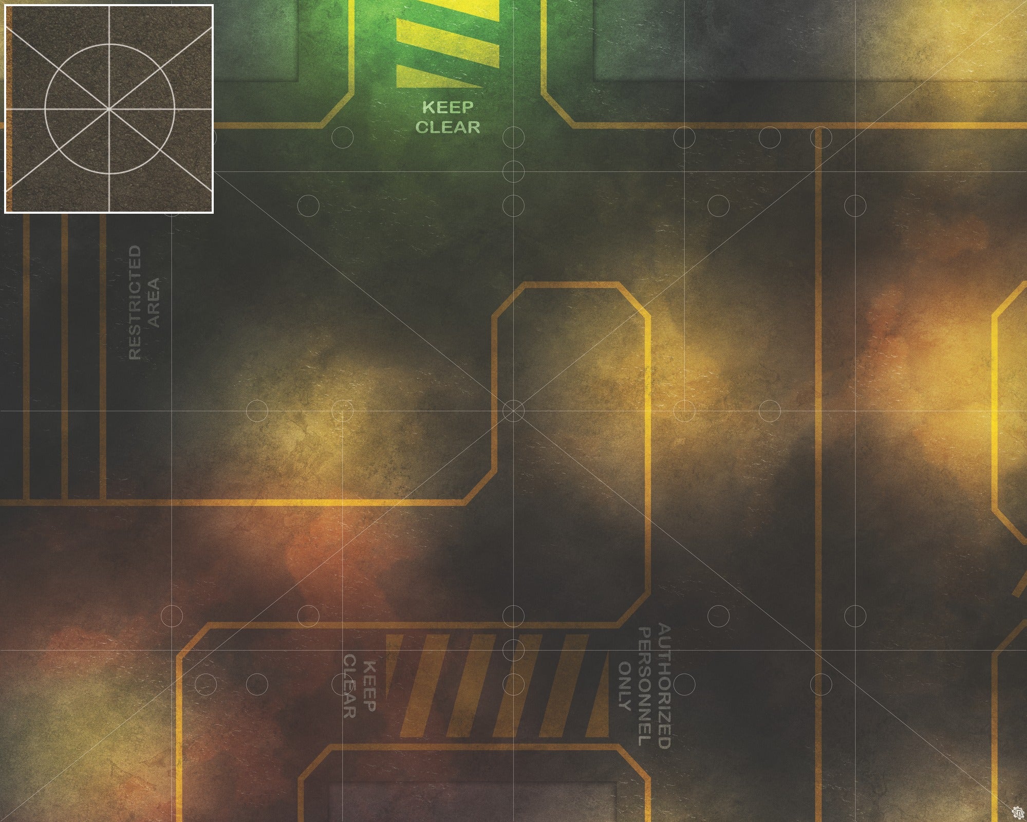 Mats by Mars: Restricted Zone Tabletop Wargaming Play Mat