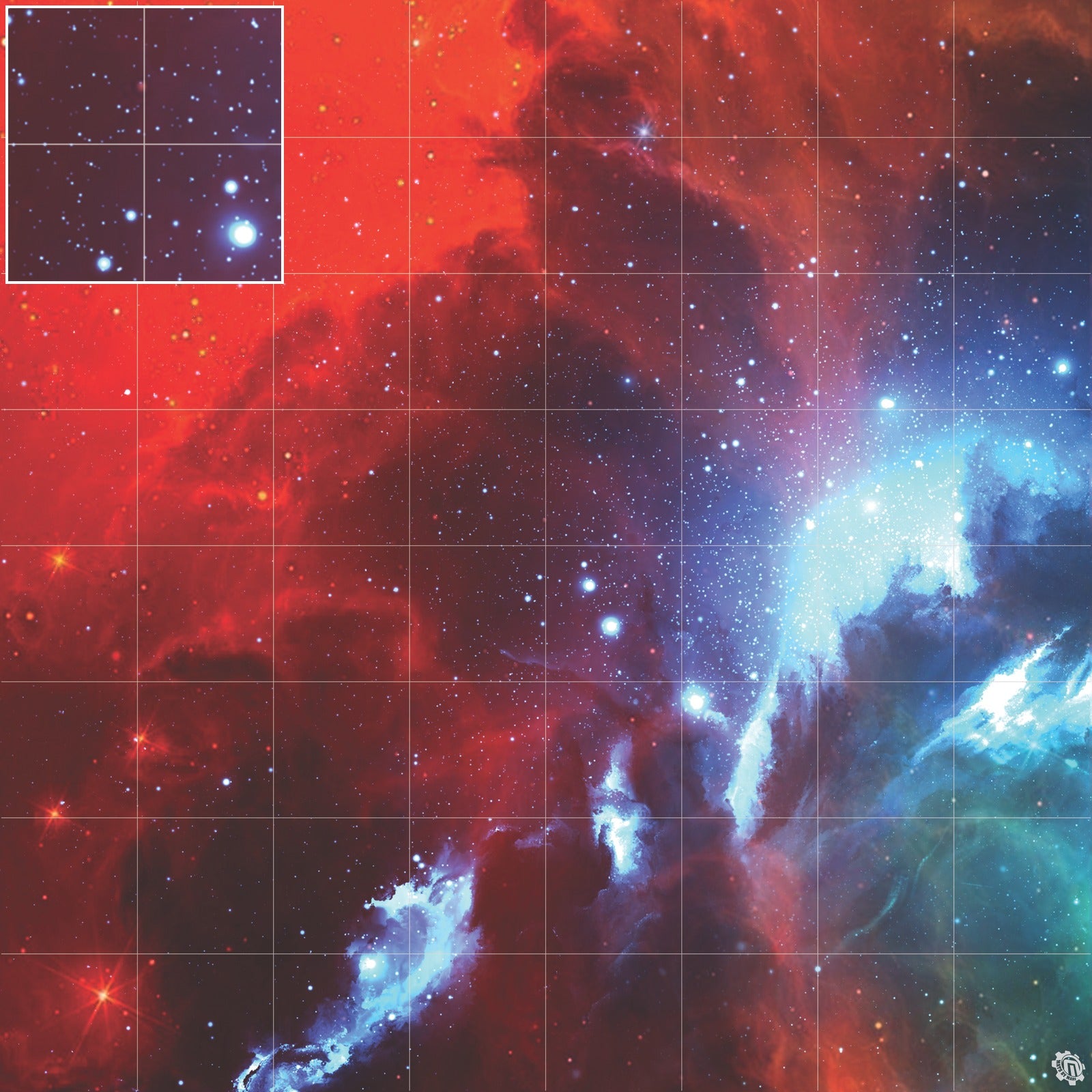 Mats by Mars: Fire Storm Tabletop Wargaming Space Play Mat