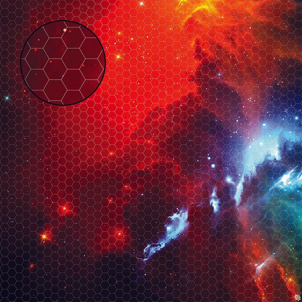Mats by Mars: Fire Storm Tabletop Wargaming Space Play Mat