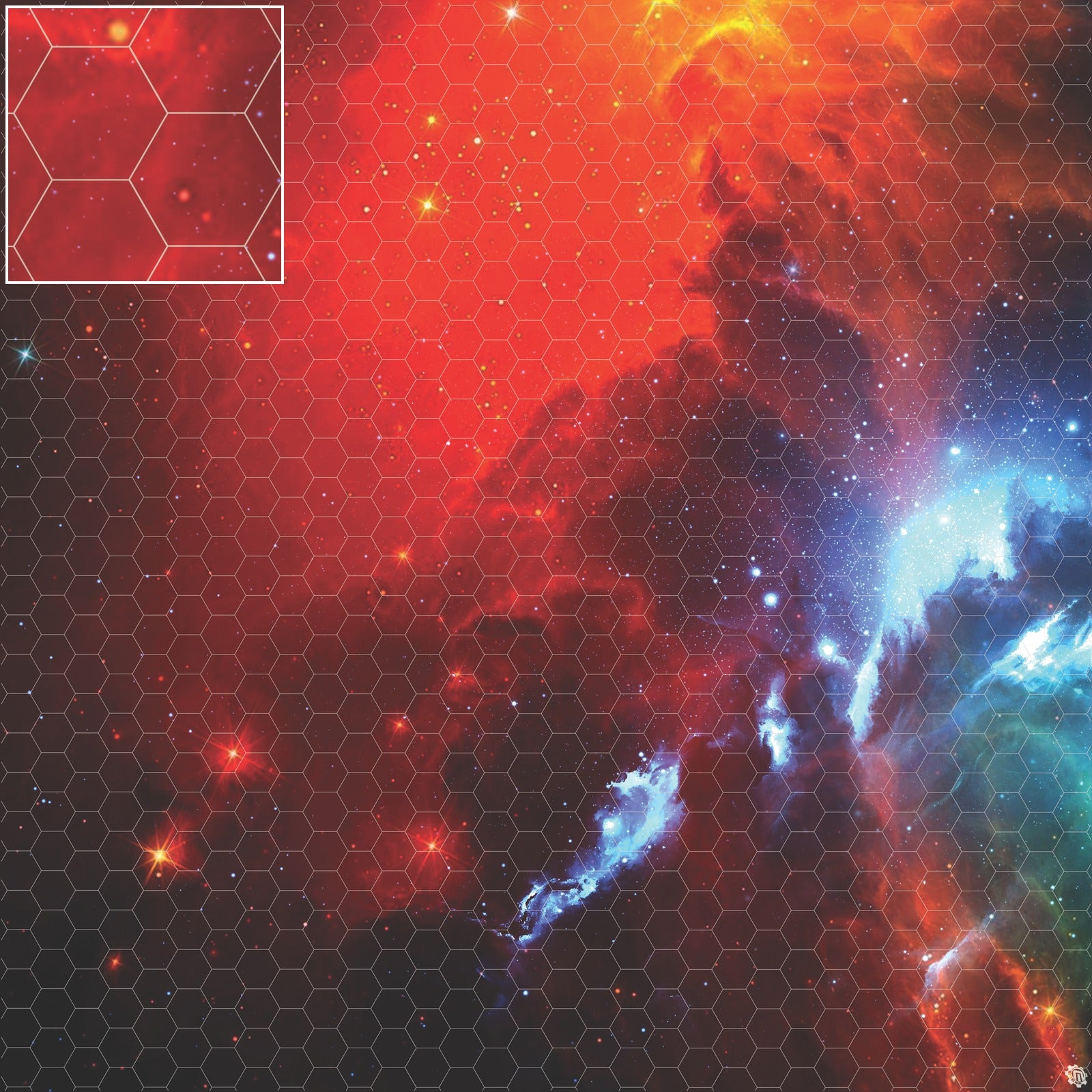 Mats by Mars: Fire Storm Tabletop Wargaming Space Play Mat
