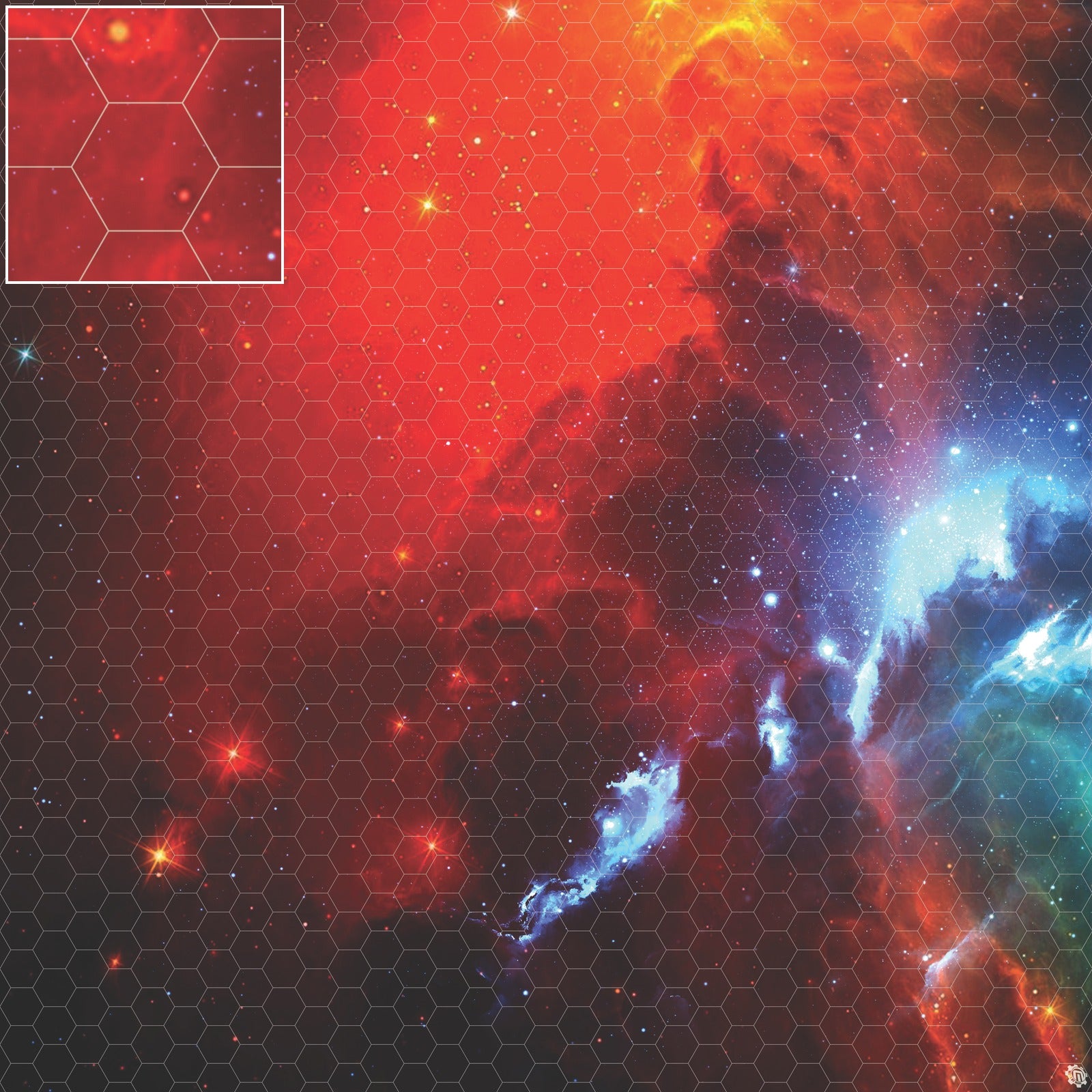 Mats by Mars: Fire Storm Tabletop Wargaming Space Play Mat