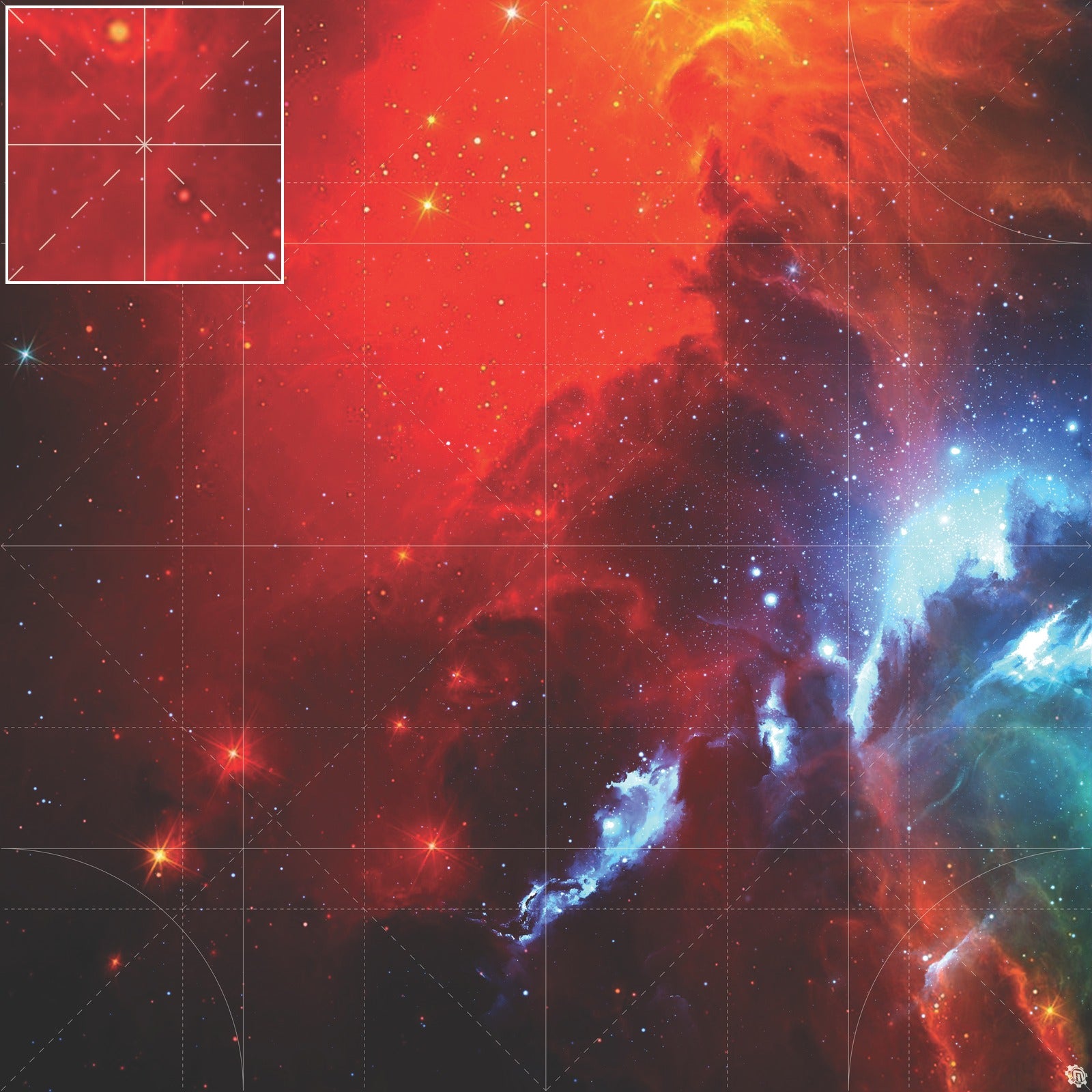 Mats by Mars: Fire Storm Tabletop Wargaming Space Play Mat