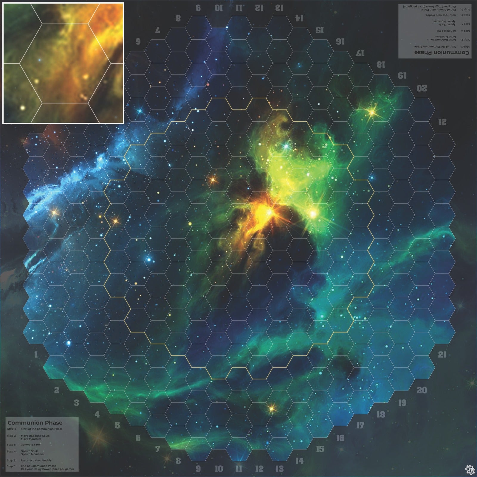 Mats by Mars: Cold Embrace Tabletop Wargaming Space Play Mat