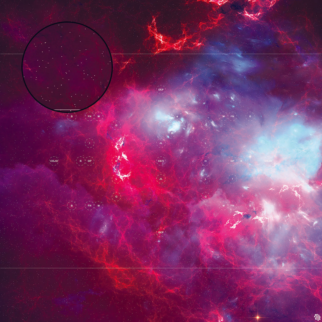 Mats by Mars: Quantum Realm Tabletop Wargaming Space Play Mat