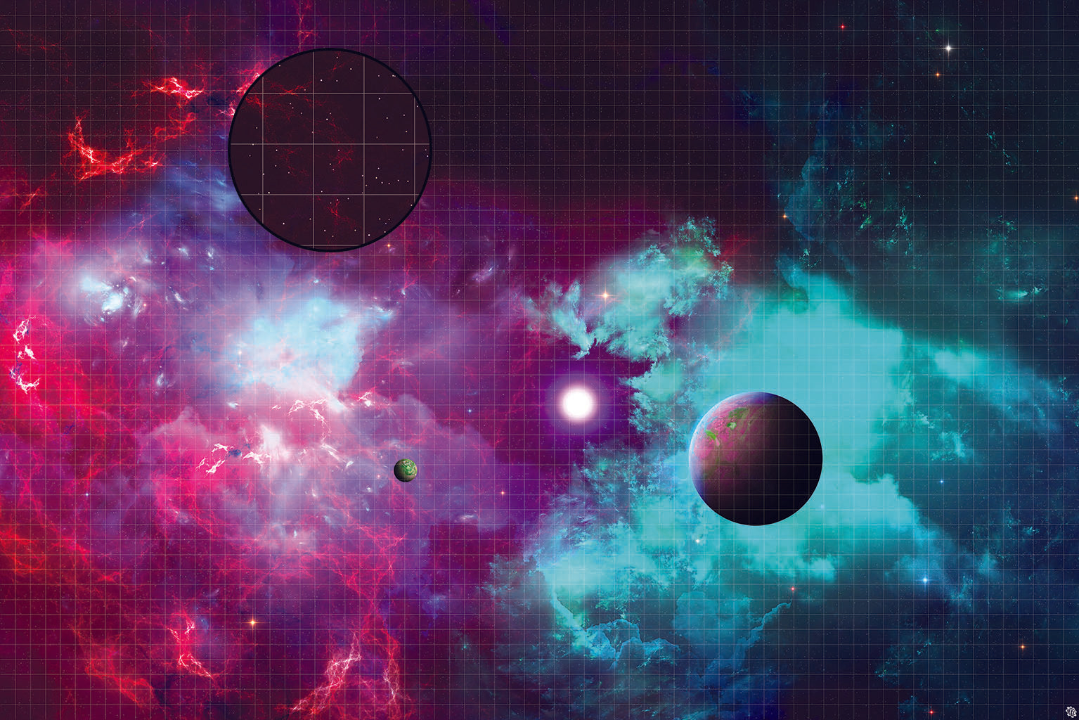 Mats by Mars: Quantum Nemesis Tabletop Wargaming Space Play Mat