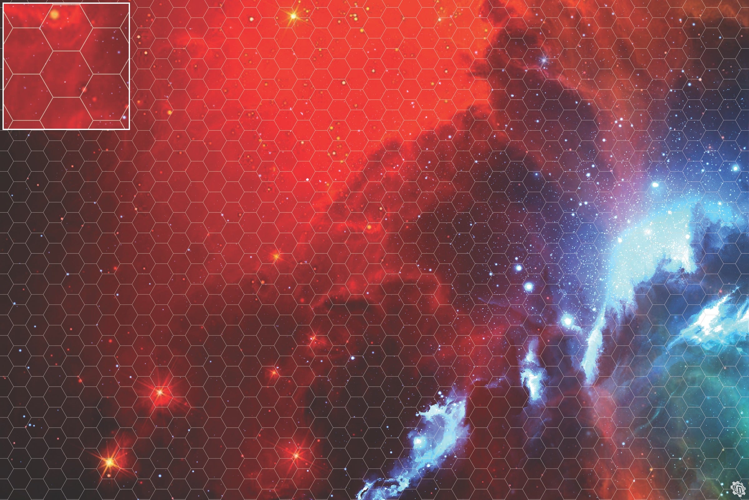 Mats by Mars: Fire Storm Tabletop Wargaming Space Play Mat