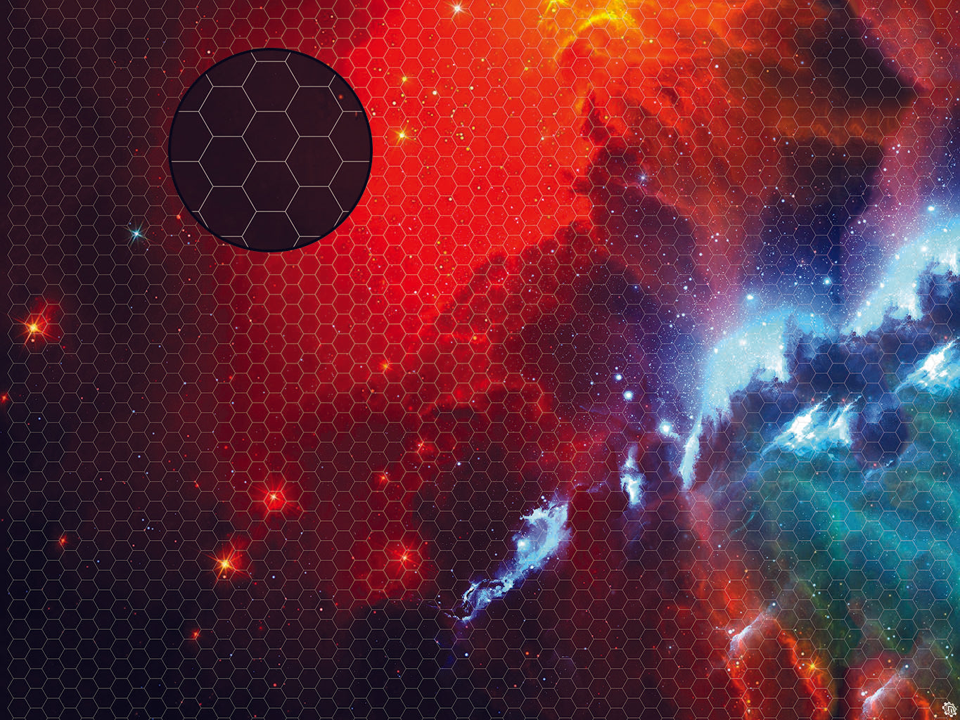 Mats by Mars: Fire Storm Tabletop Wargaming Space Play Mat