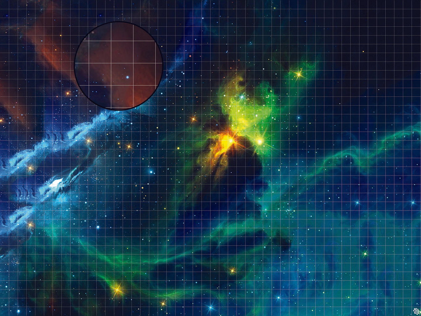 Mats by Mars: Cold Embrace Tabletop Wargaming Space Play Mat