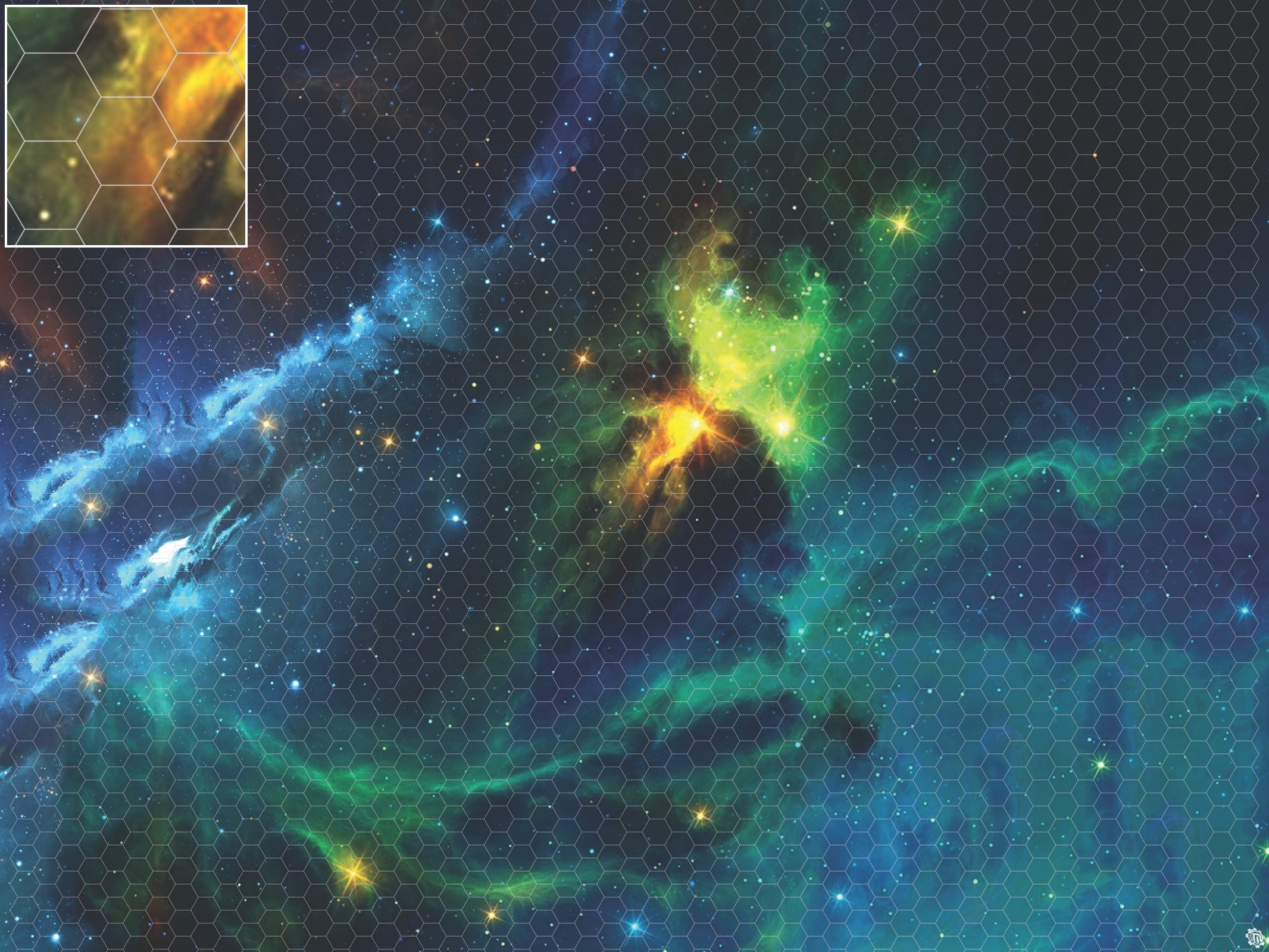 Mats by Mars: Cold Embrace Tabletop Wargaming Space Play Mat