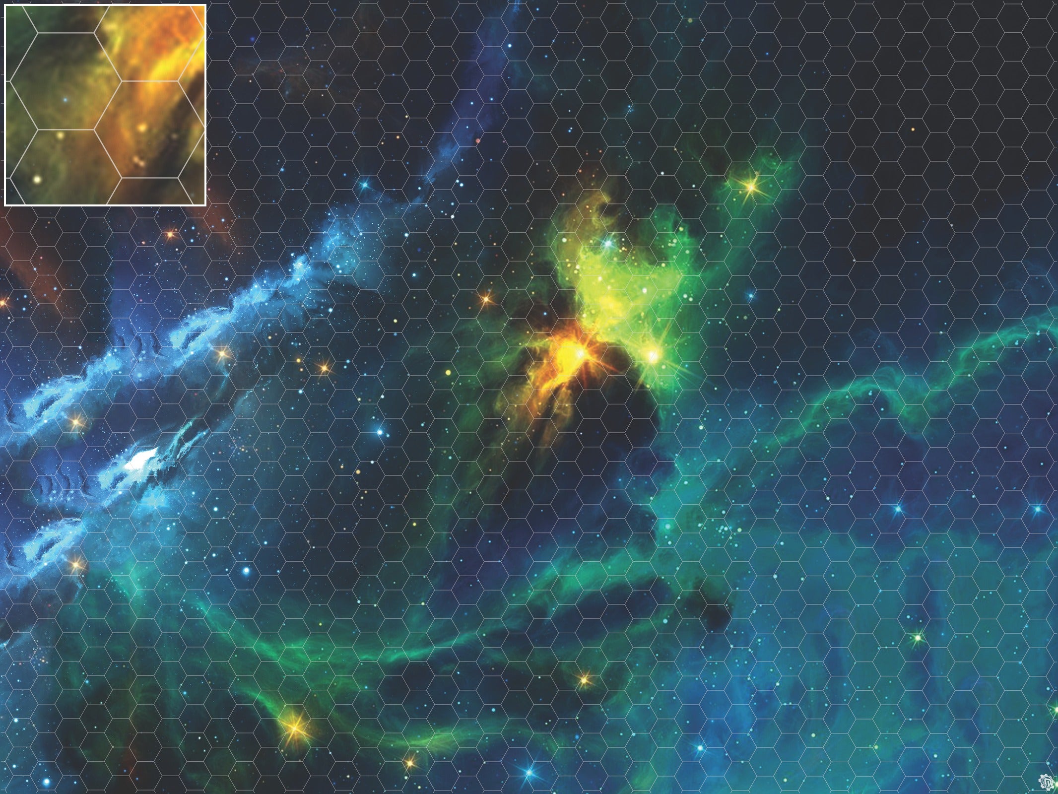 Mats by Mars: Cold Embrace Tabletop Wargaming Space Play Mat
