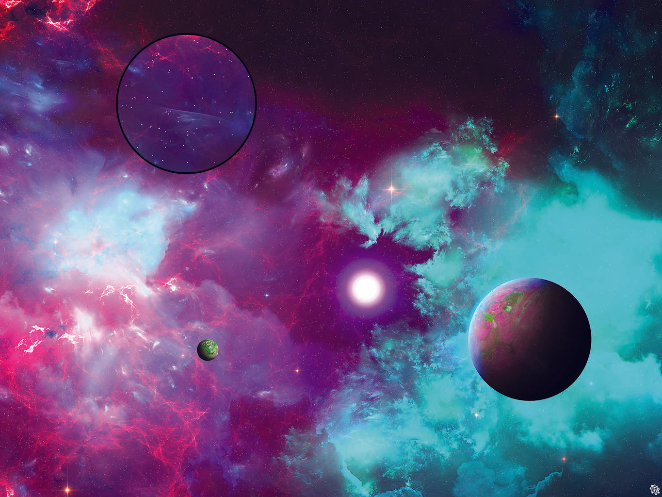 Mats by Mars: Quantum Nemesis Tabletop Wargaming Space Play Mat