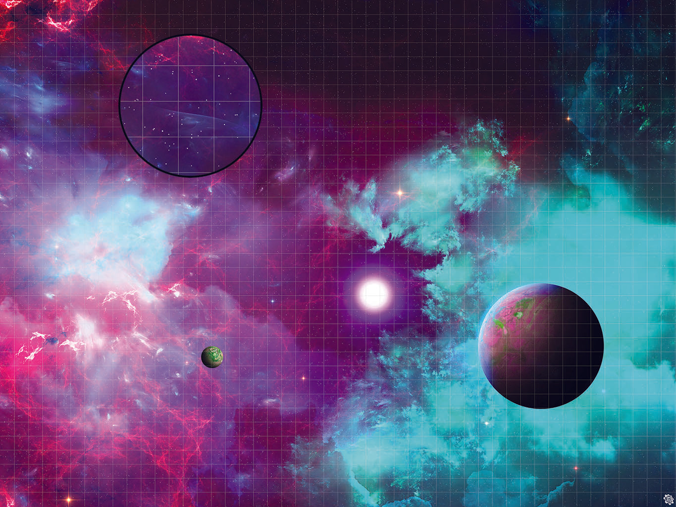 Mats by Mars: Quantum Nemesis Tabletop Wargaming Space Play Mat