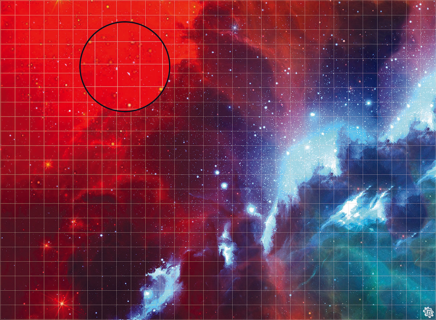 Mats by Mars: Fire Storm Tabletop Wargaming Space Play Mat
