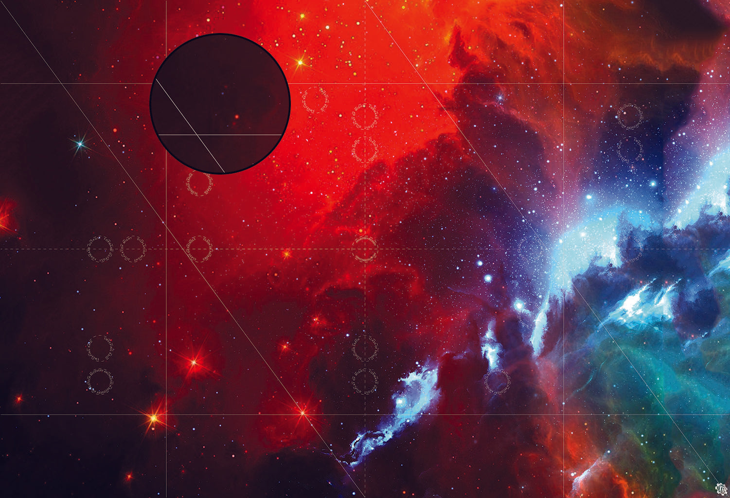 Mats by Mars: Fire Storm Tabletop Wargaming Space Play Mat