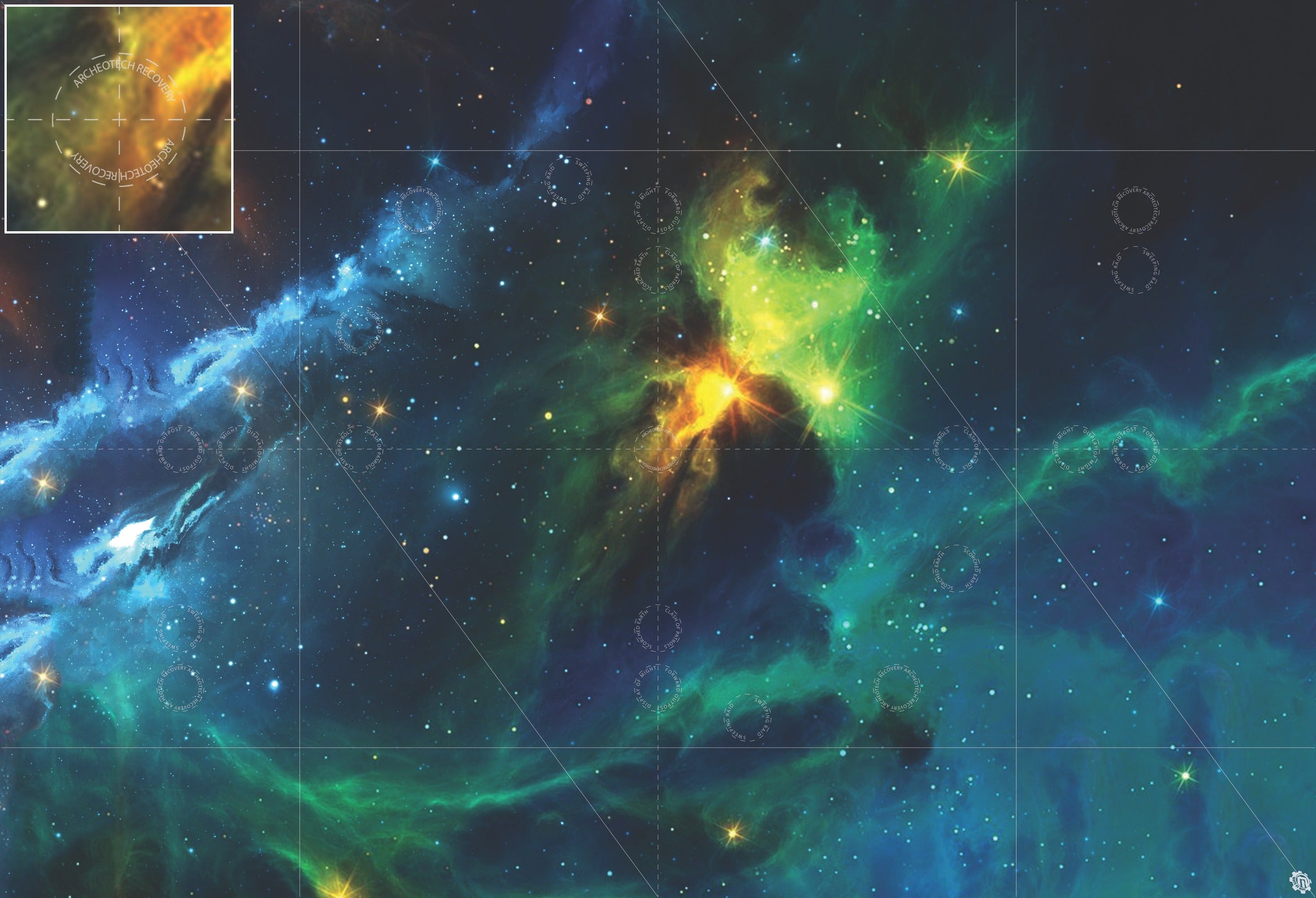 Mats by Mars: Cold Embrace Tabletop Wargaming Space Play Mat