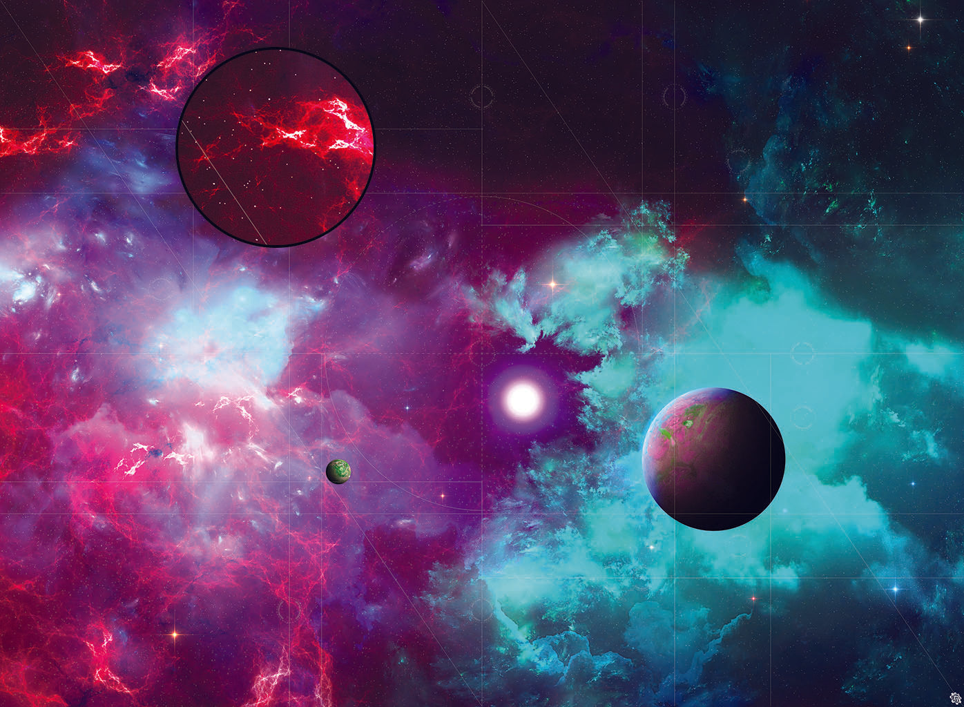 Mats by Mars: Quantum Nemesis Tabletop Wargaming Space Play Mat