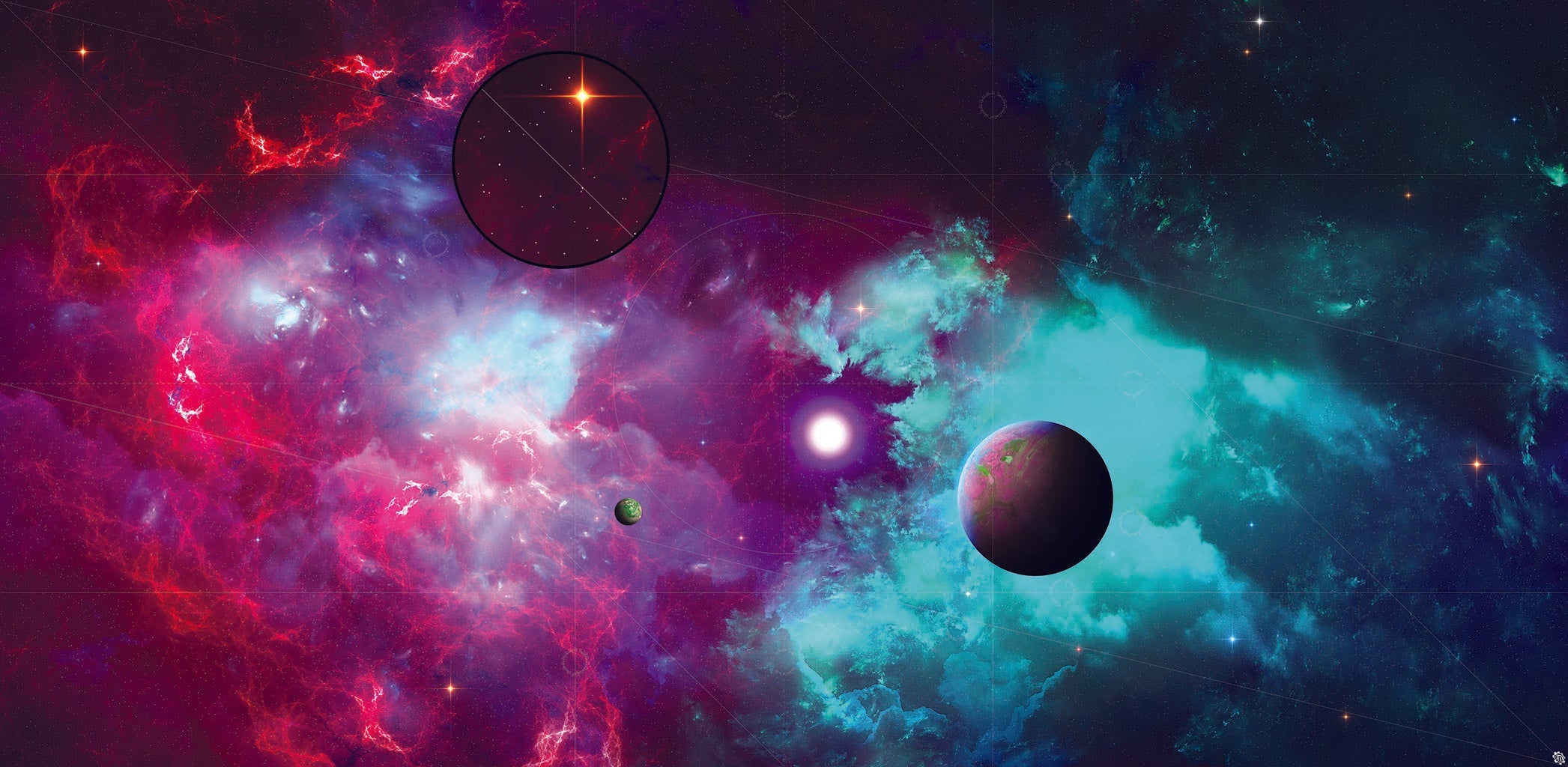 Mats by Mars: Quantum Nemesis Tabletop Wargaming Space Play Mat