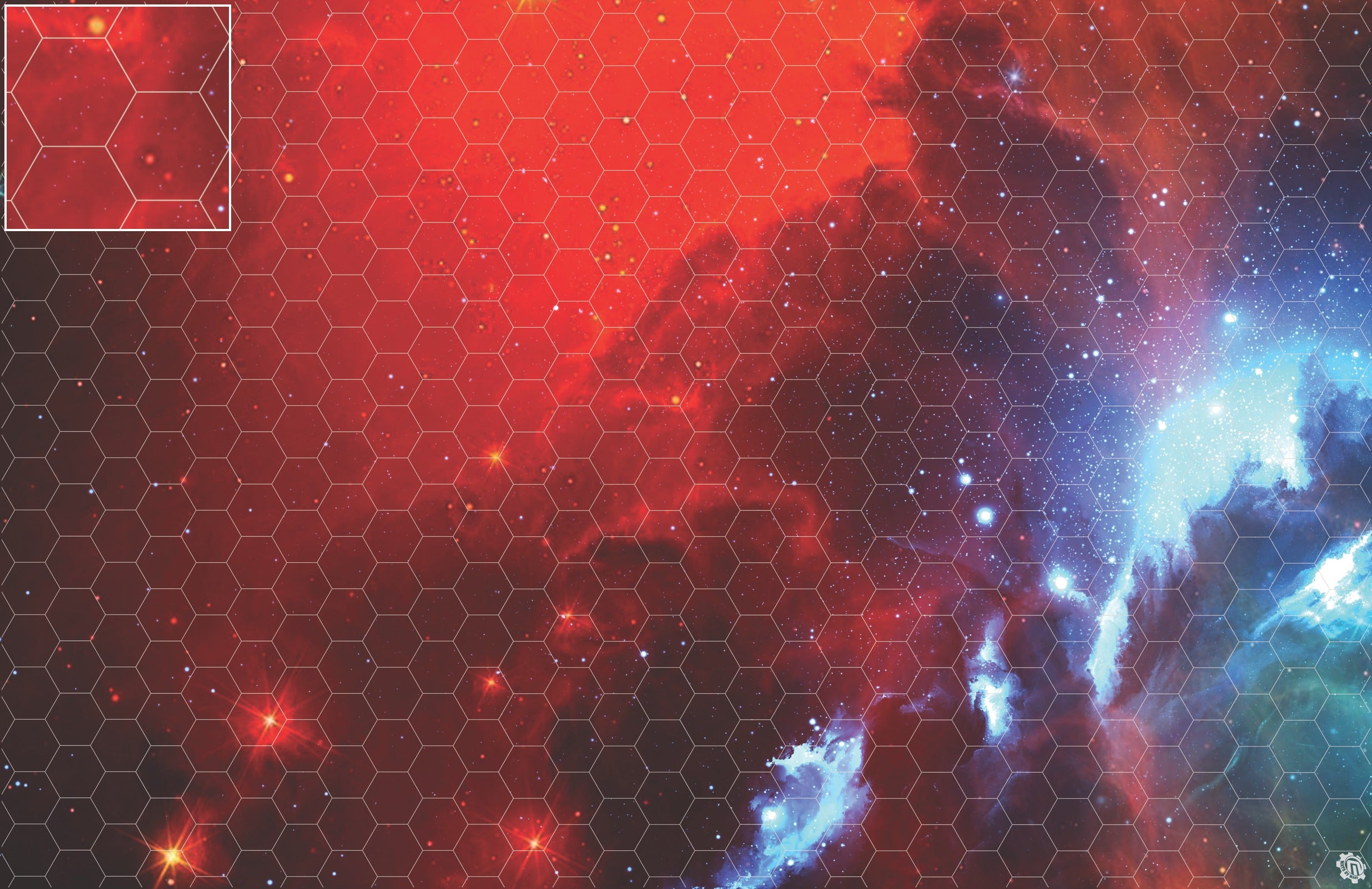 Mats by Mars: Fire Storm Tabletop Wargaming Space Play Mat