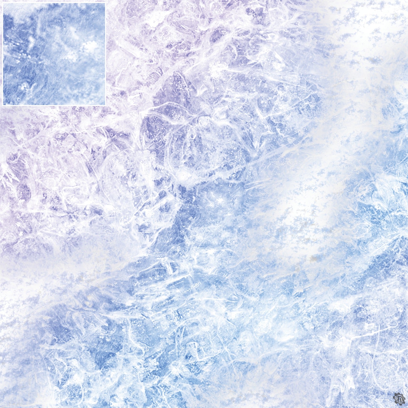 Mats by Mars: Frozen Lake Tabletop Wargaming Play Mat