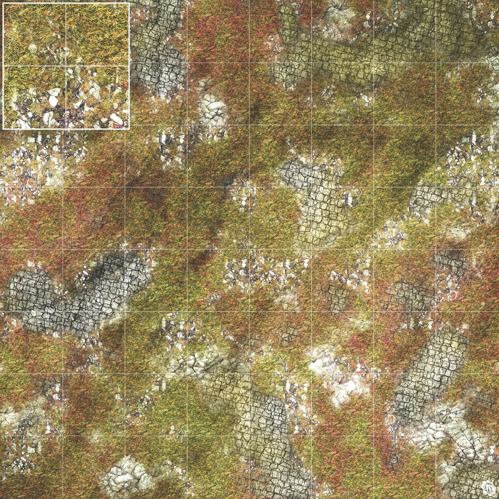 Mats by Mars: Abandoned City Tabletop Wargaming Play Mat