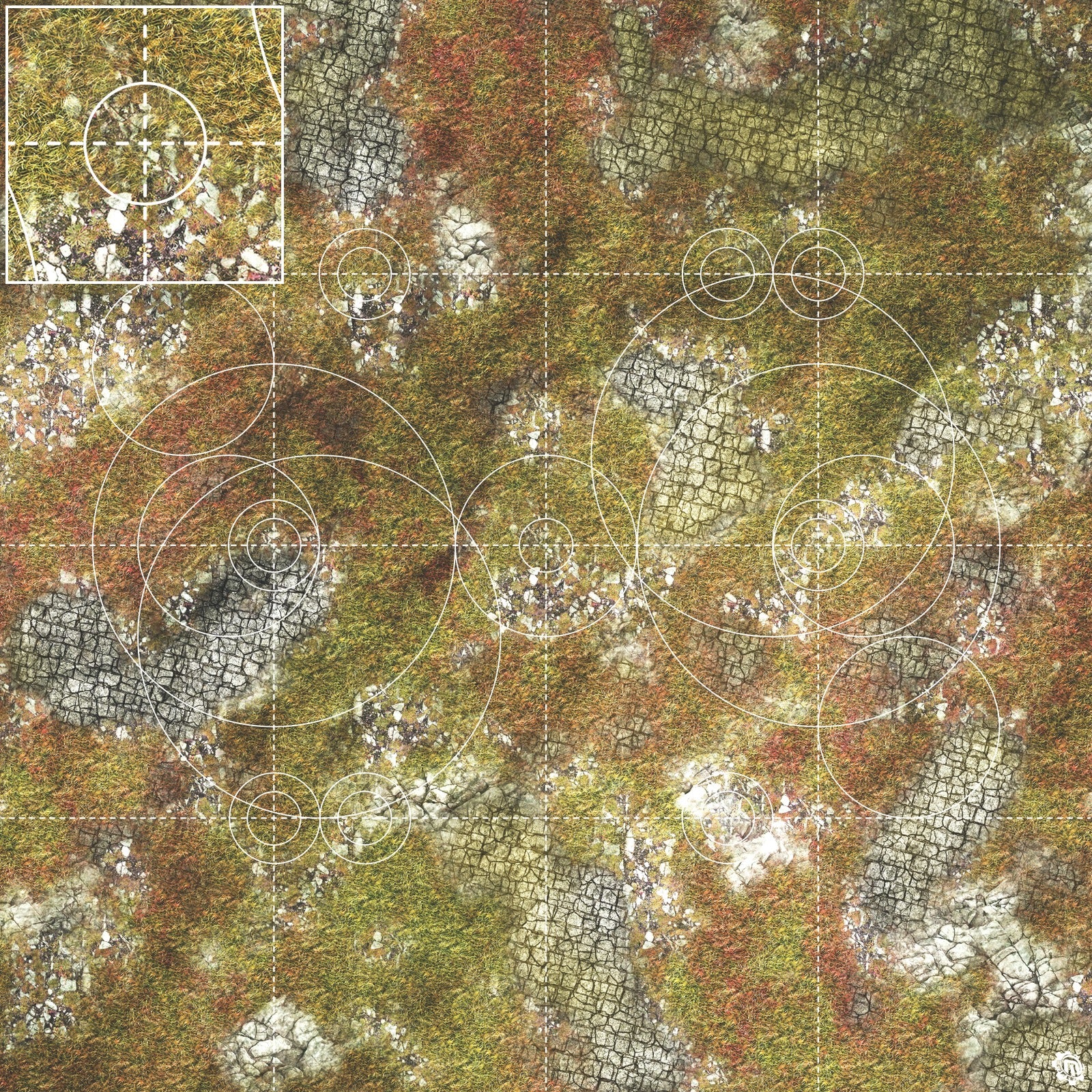 Mats by Mars: Abandoned City Tabletop Wargaming Play Mat