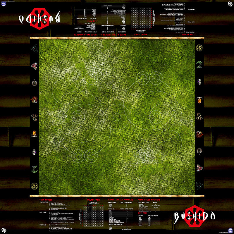 GCT Studios BUSHIDO Customized PlayerAid Play Mat by Mats by Mars