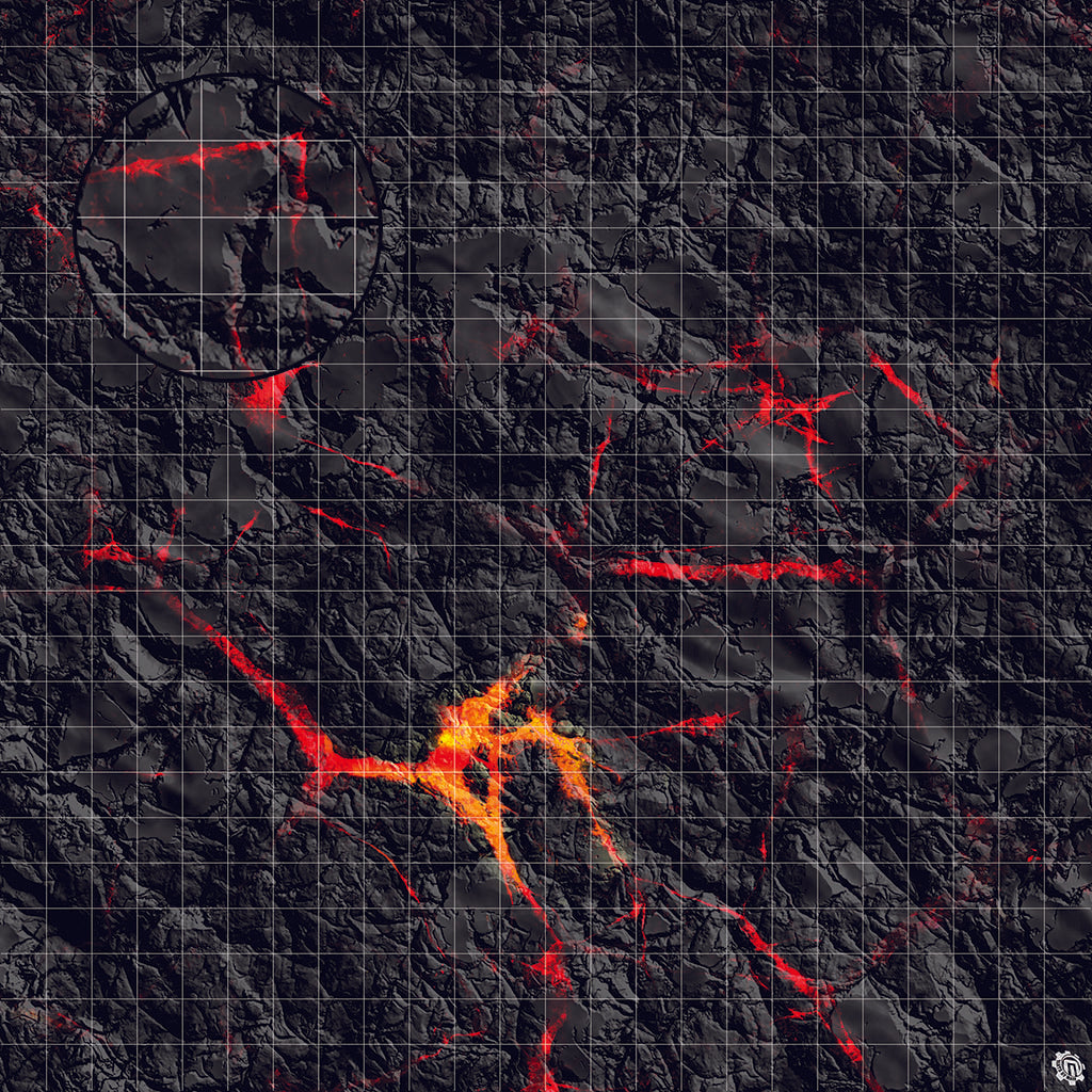 Mats by Mars: Molten Crust Tabletop Wargaming Play Mat