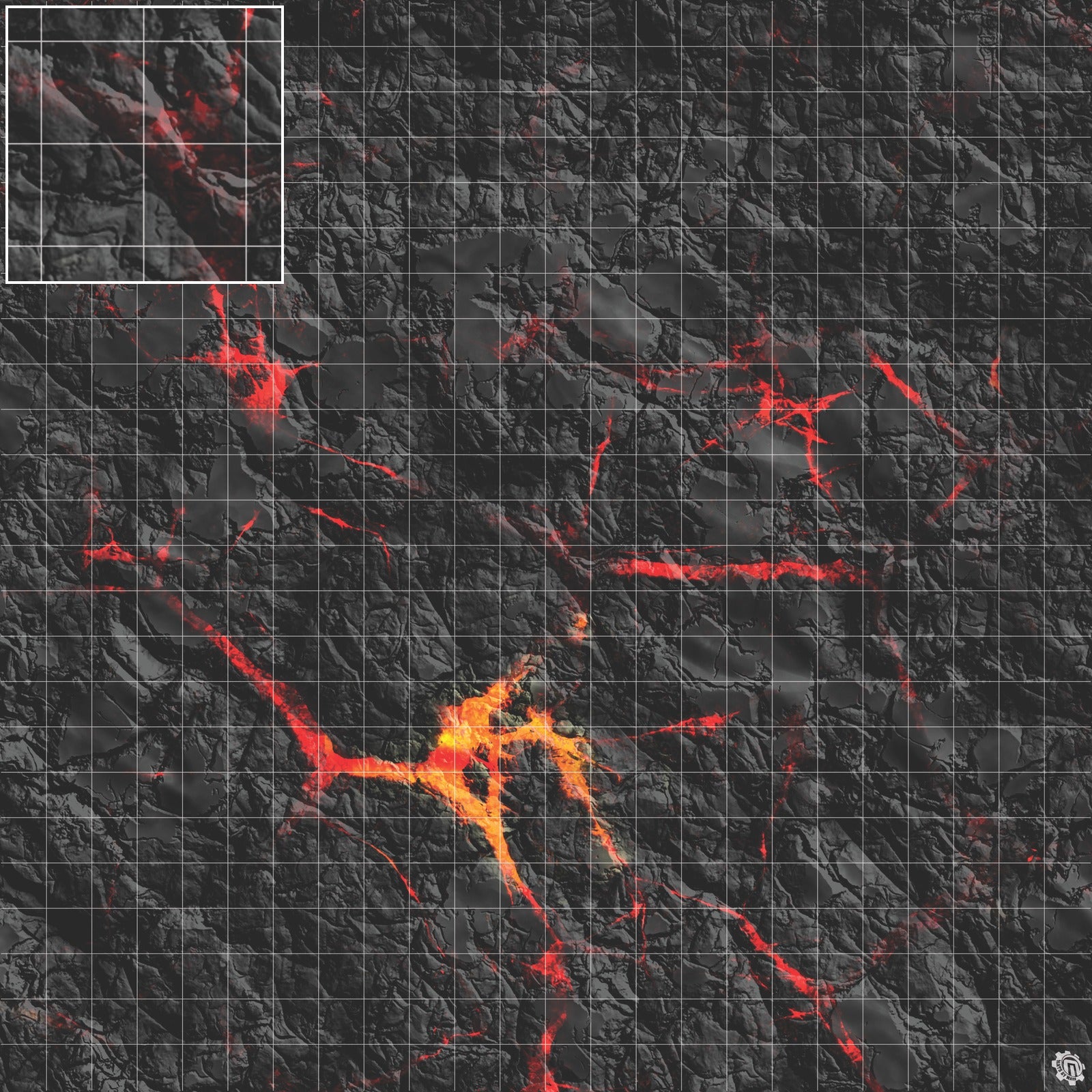 Mats by Mars: Molten Crust Tabletop Wargaming Play Mat