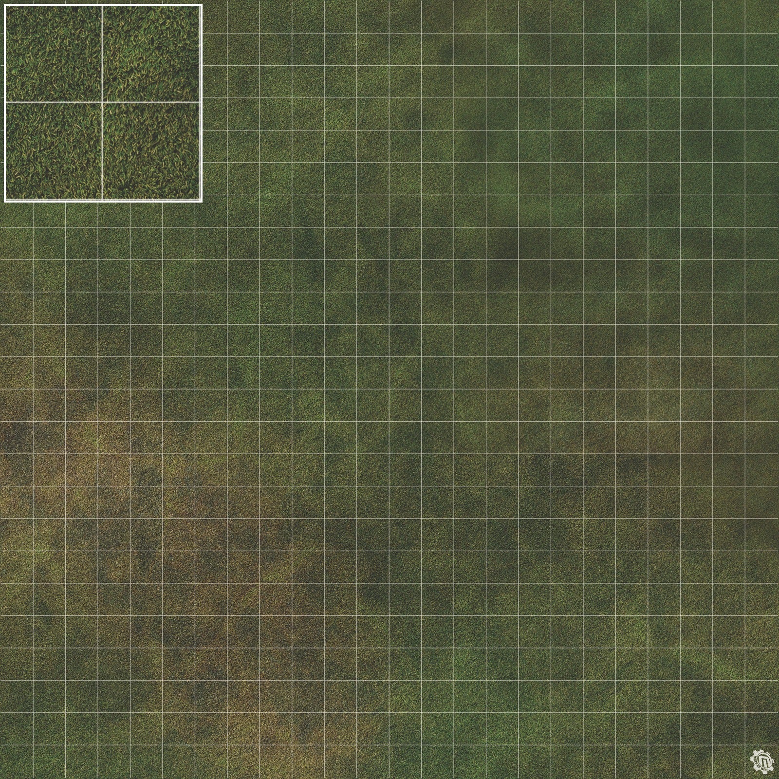 Mats by Mars: Green Meadow Tabletop Wargaming Play Mat
