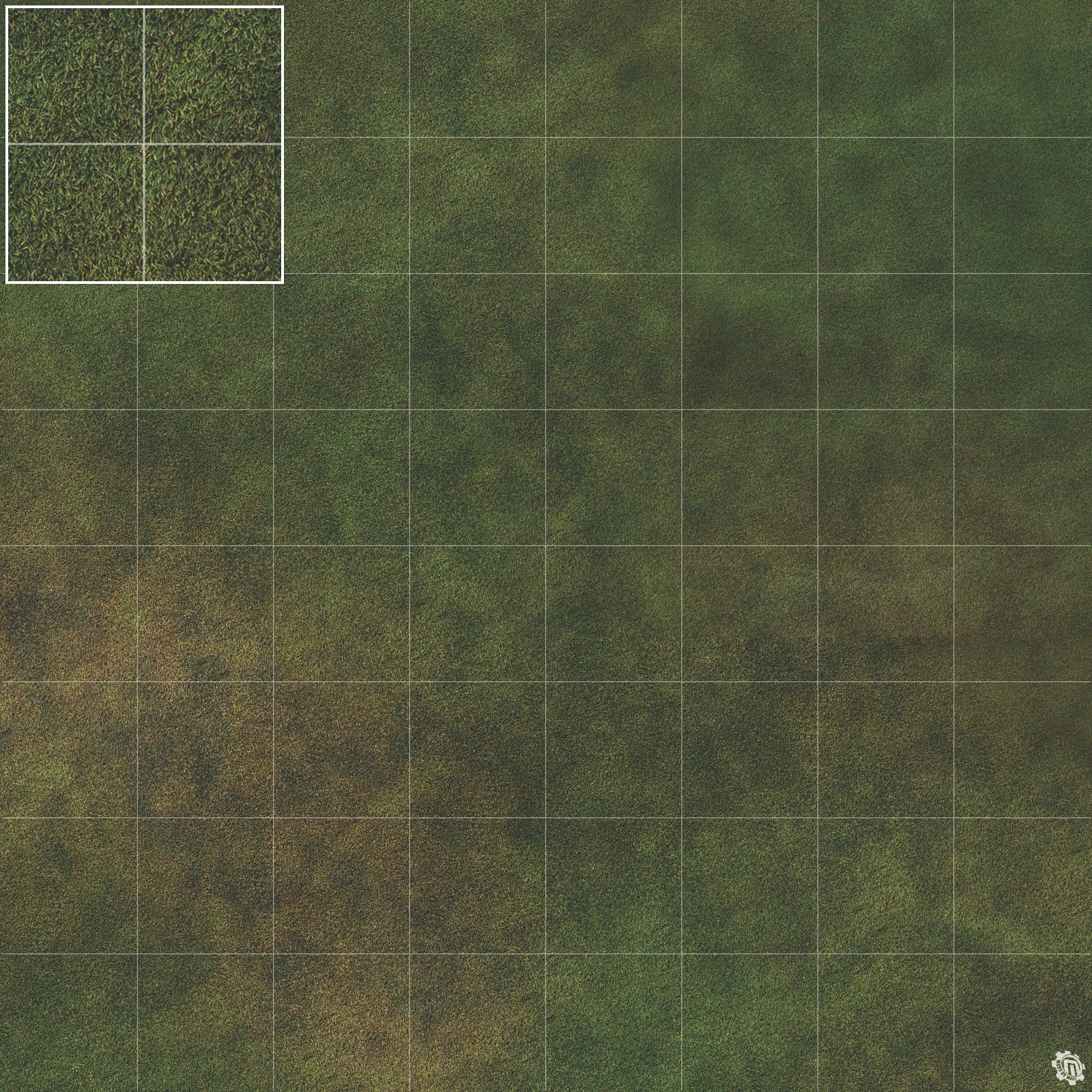 Mats by Mars: Green Meadow Tabletop Wargaming Play Mat
