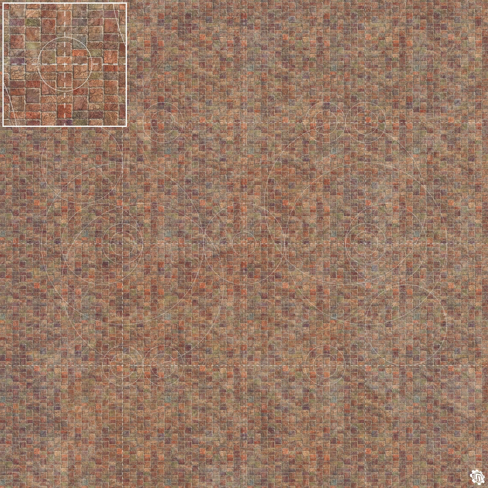 Mats by Mars: Sett in Stone (Red) Tabletop Wargaming Play Mat