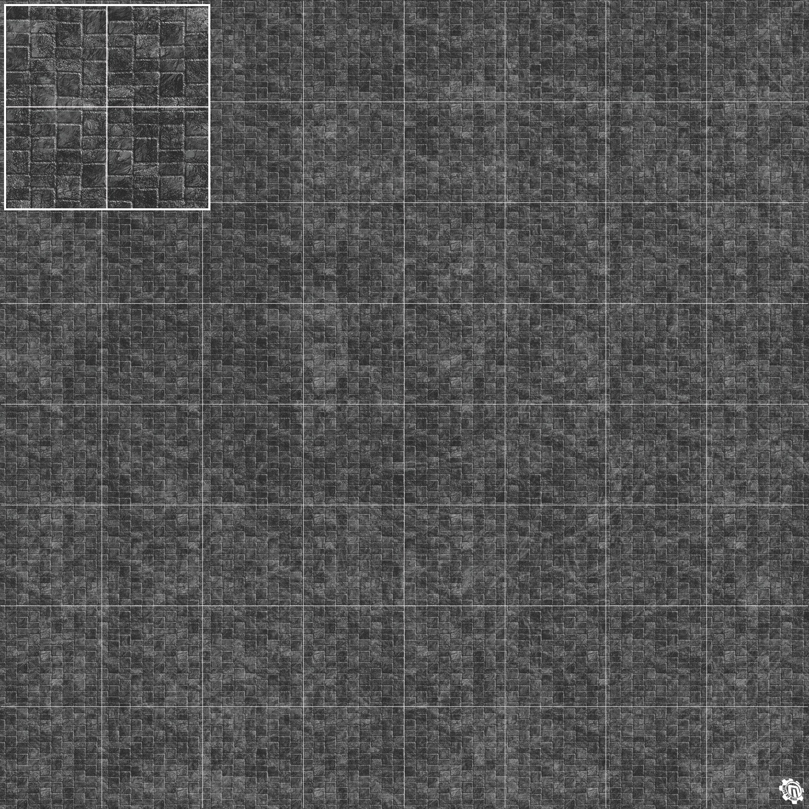 Mats by Mars: Sett in Stone (Grey) Tabletop Wargaming Play Mat