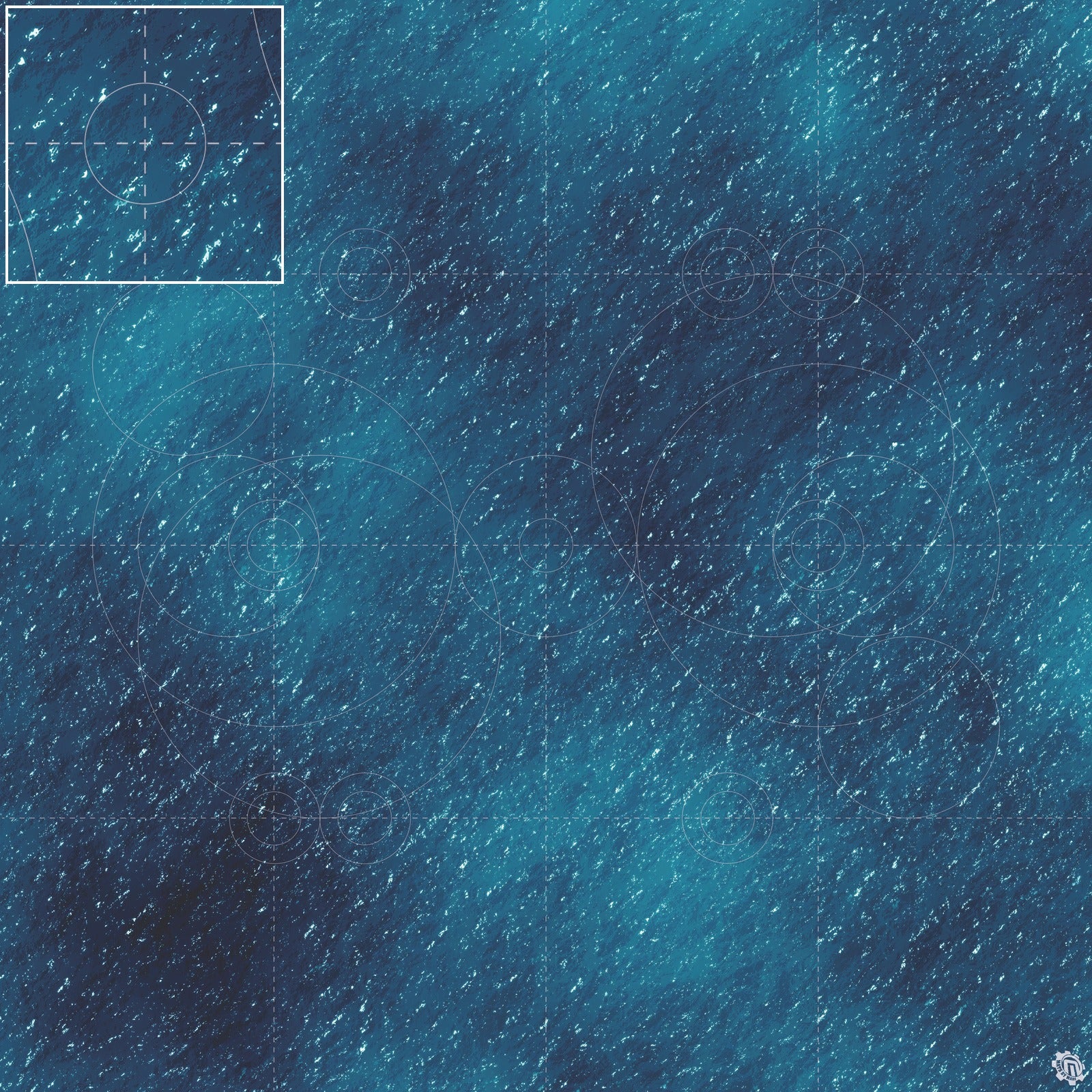 Mats by Mars: Dark Caribbean Tabletop Wargaming Play Mat