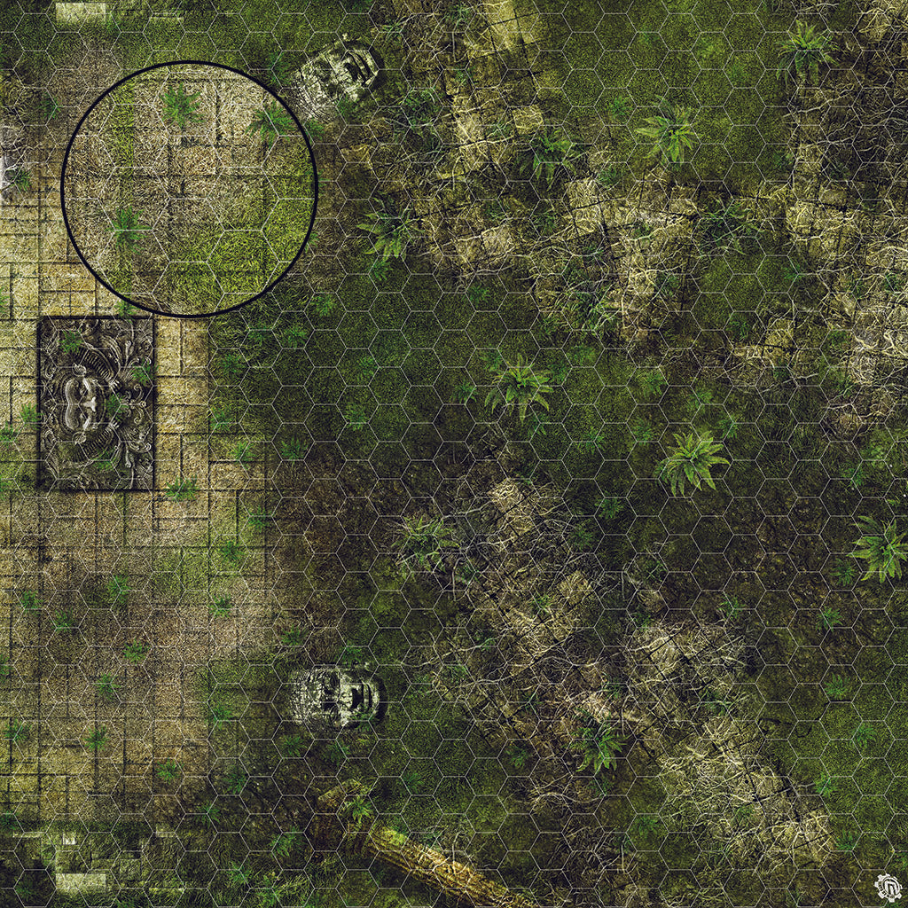 Mats by Mars: Forgotten Temple (Altar) Tabletop Wargaming Play Mat