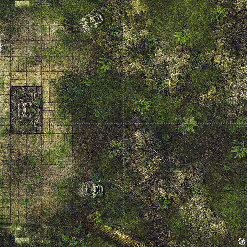 Mats by Mars: Forgotten Temple (Altar) Tabletop Wargaming Play Mat