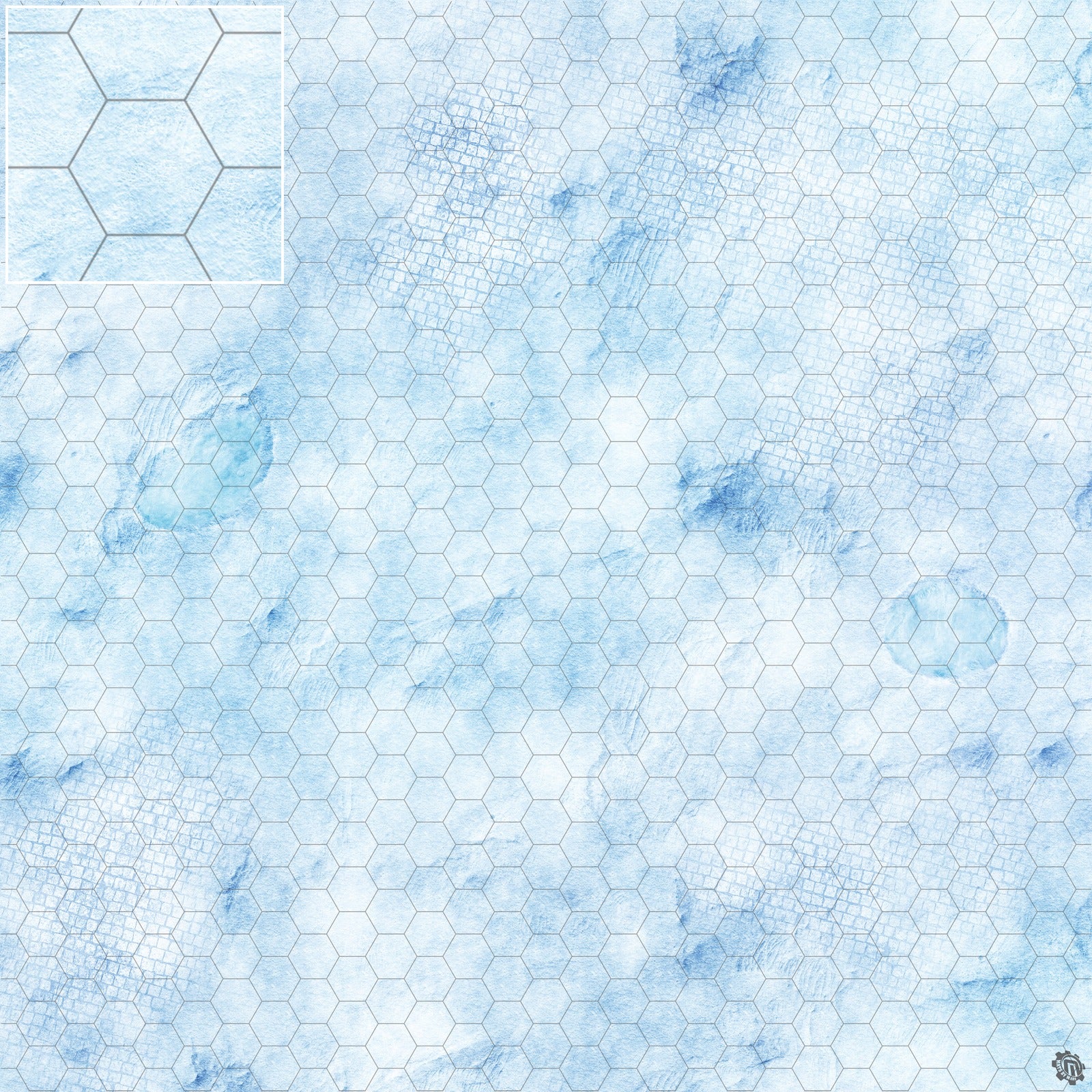 Mats by Mars: Frosty Cobbles Tabletop Wargaming Play Mat