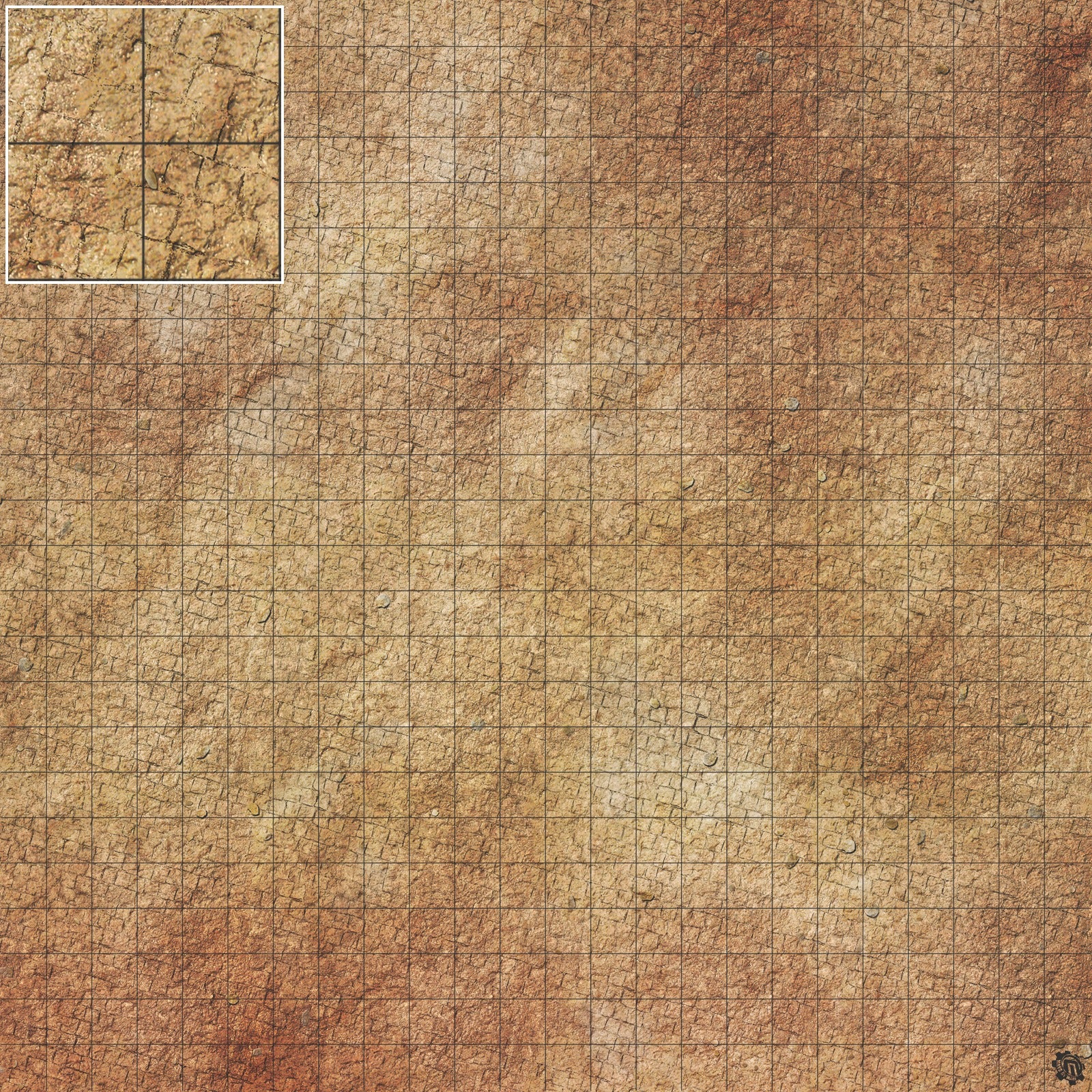 Mats by Mars: Sandy Cobbles Tabletop Wargaming Play Mat