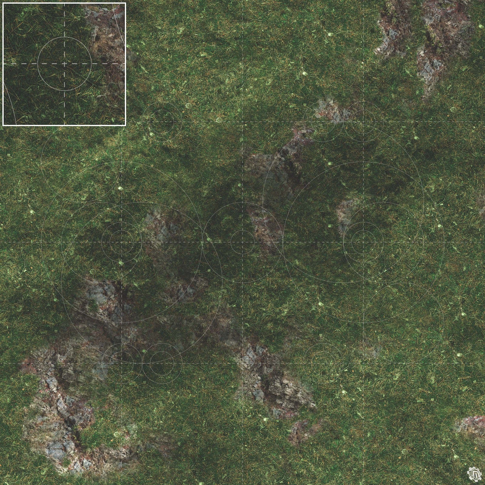 Mats by Mars: Green Hills Tabletop Wargaming Play Mat