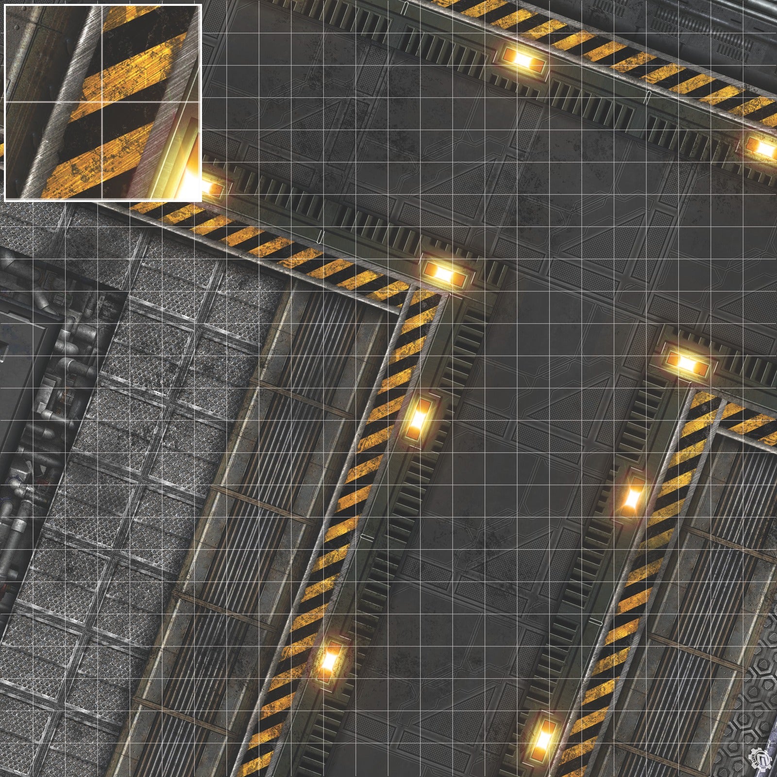 Mats by Mars: Factory Floor Tabletop Wargaming Play Mat