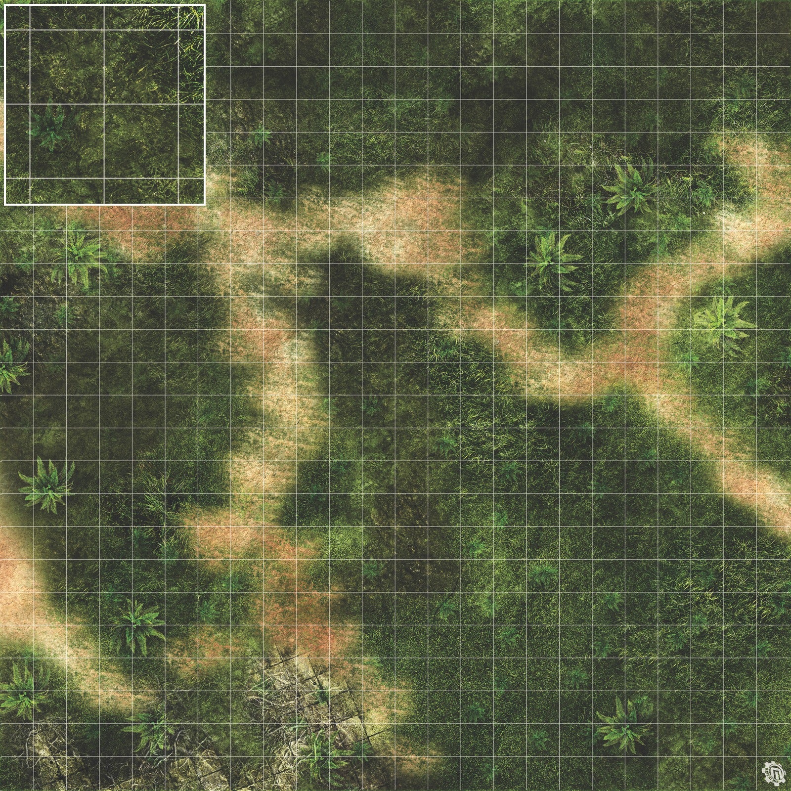 Mats by Mars: Island Path Tabletop Wargaming Play Mat
